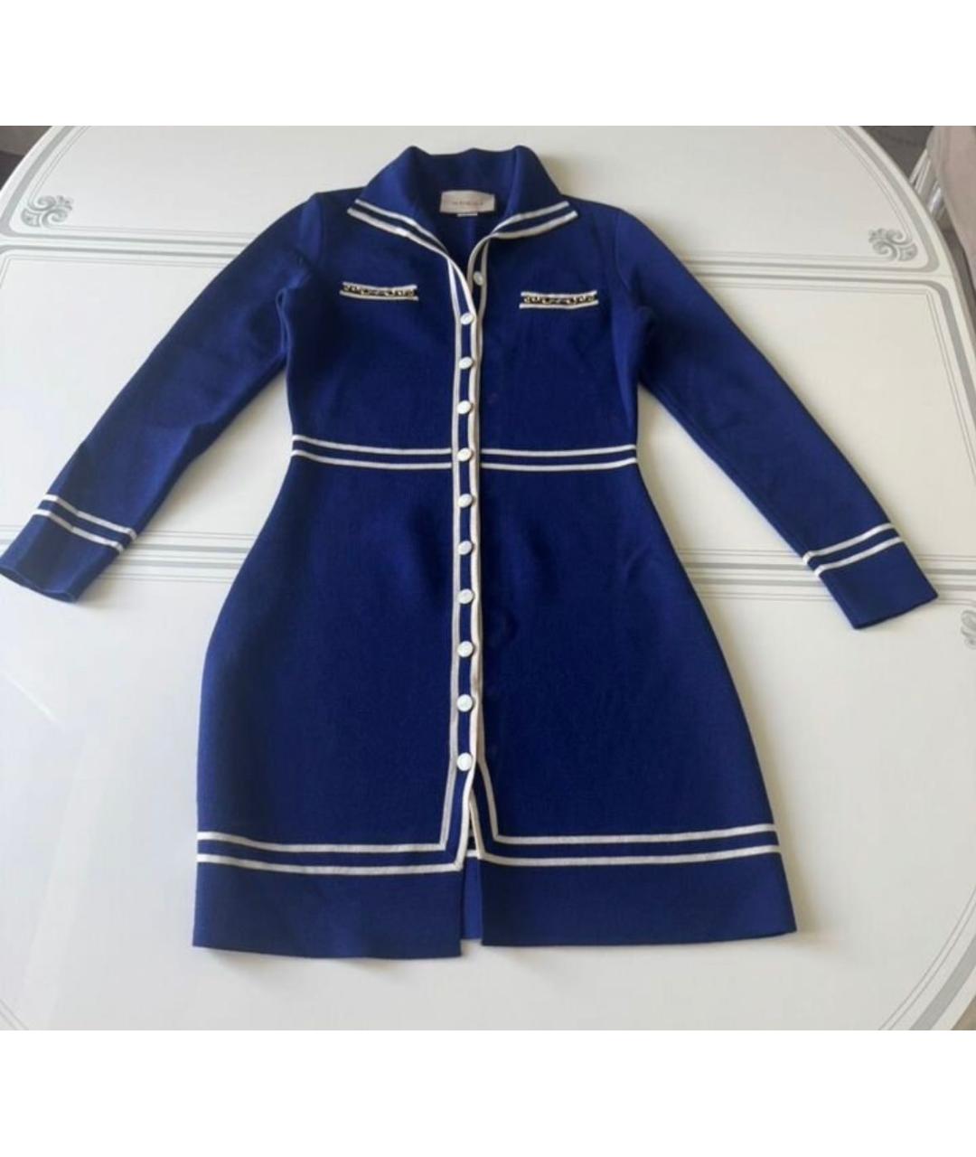 GUCCI Синее хлопковое повседневное платье, фото 6