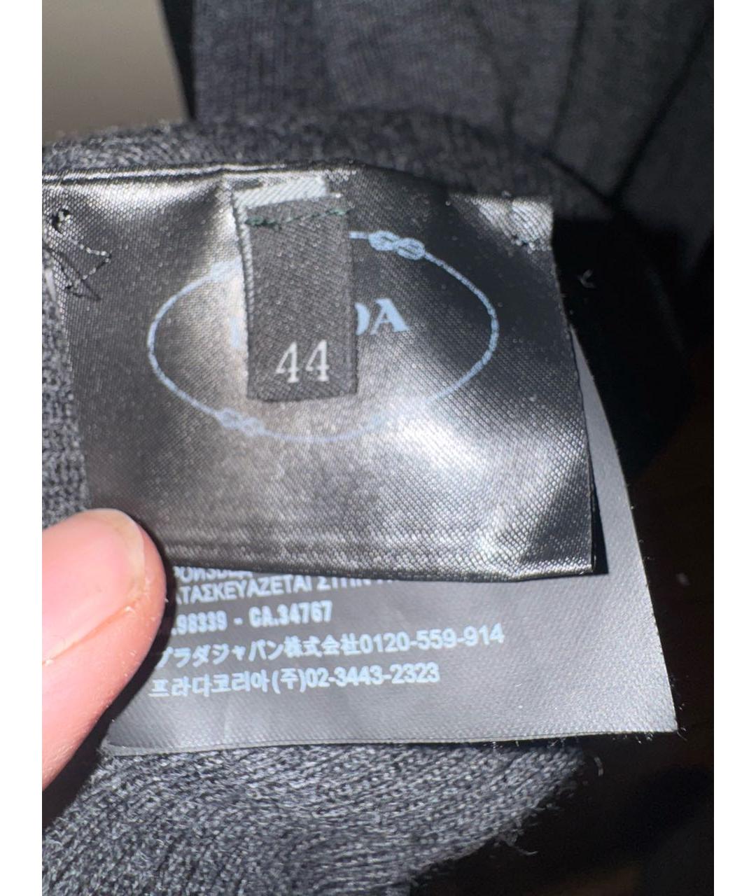 PRADA Серая шерстяная водолазка, фото 6