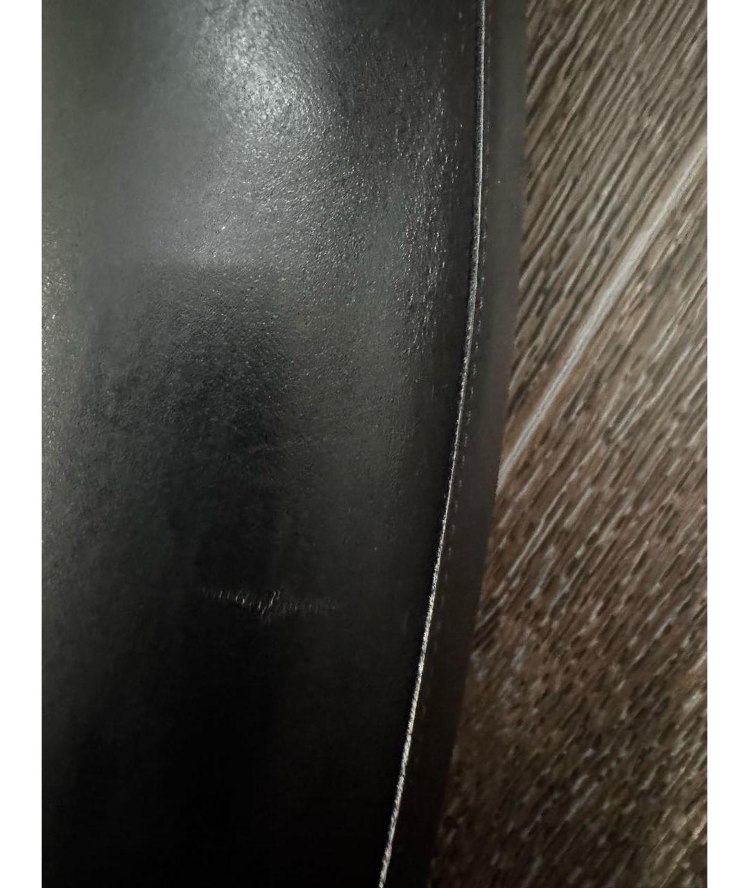 LOUIS VUITTON Черные кожаные сапоги, фото 5