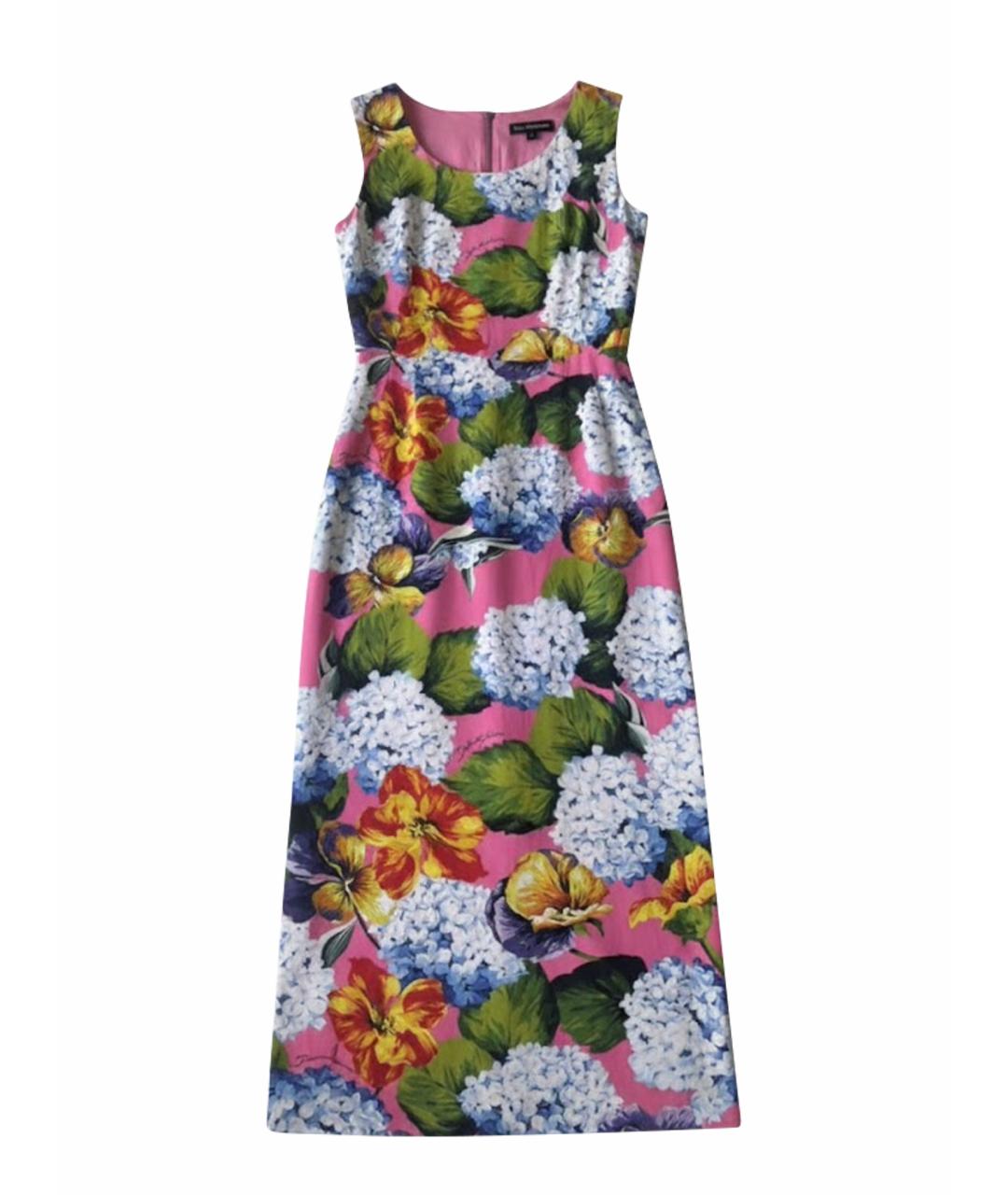 DOLCE&GABBANA Мульти хлопковое повседневное платье, фото 1