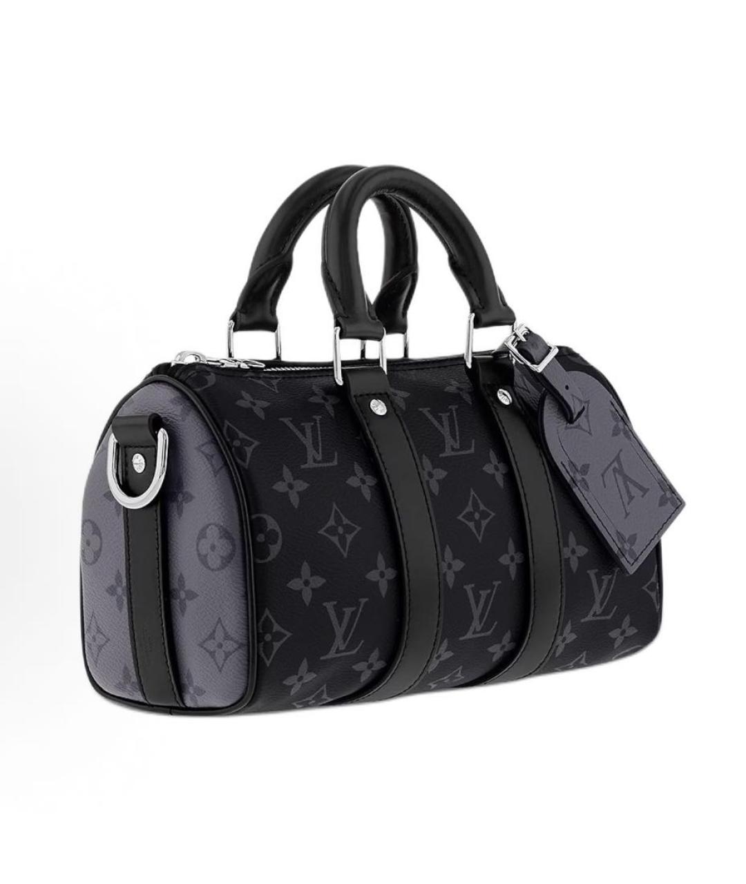 LOUIS VUITTON Черная сумка с короткими ручками, фото 2