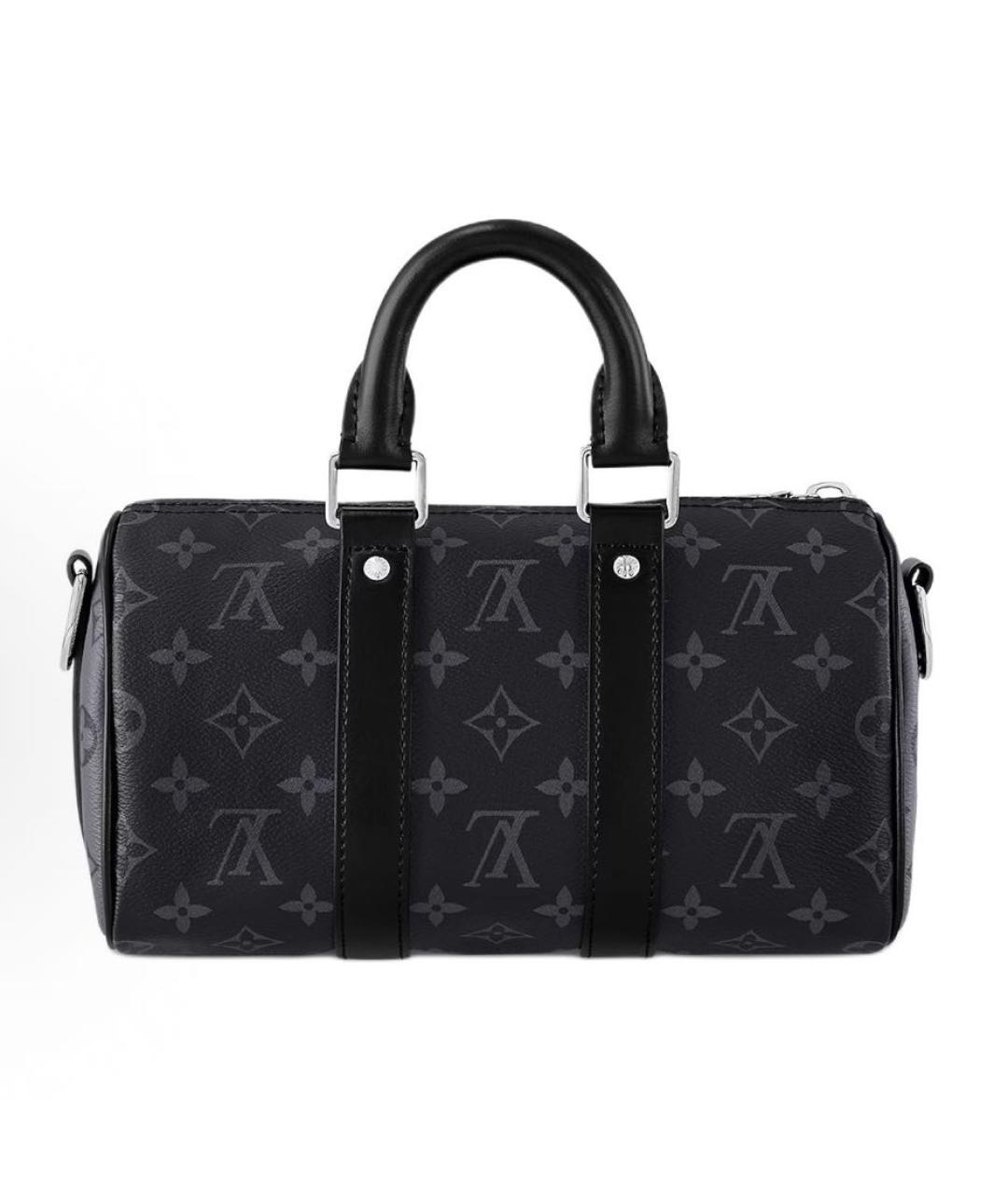 LOUIS VUITTON Черная сумка с короткими ручками, фото 3