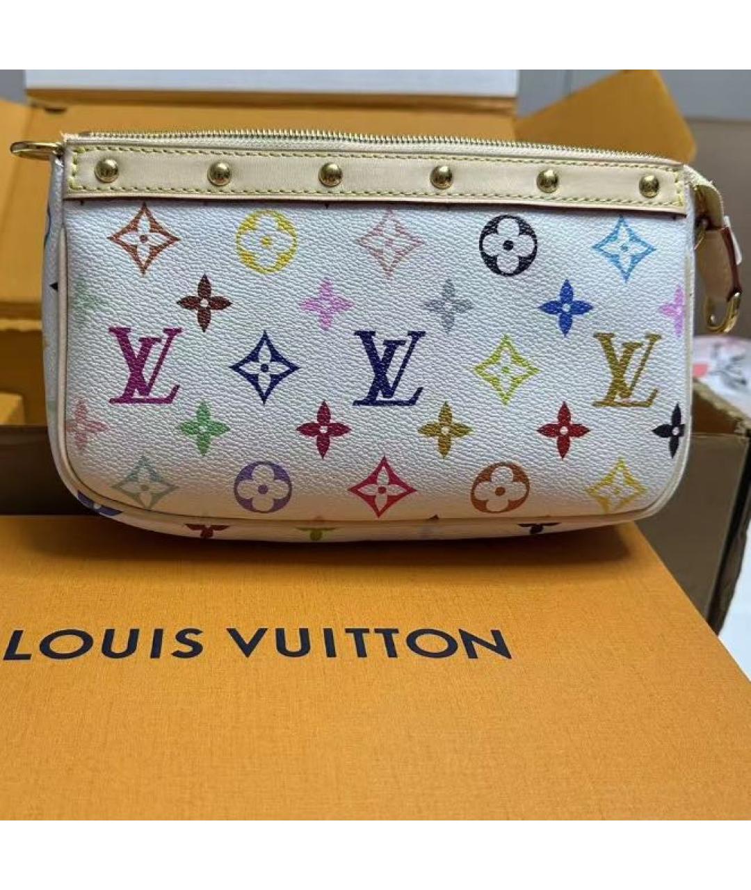 LOUIS VUITTON Белая сумка через плечо, фото 4