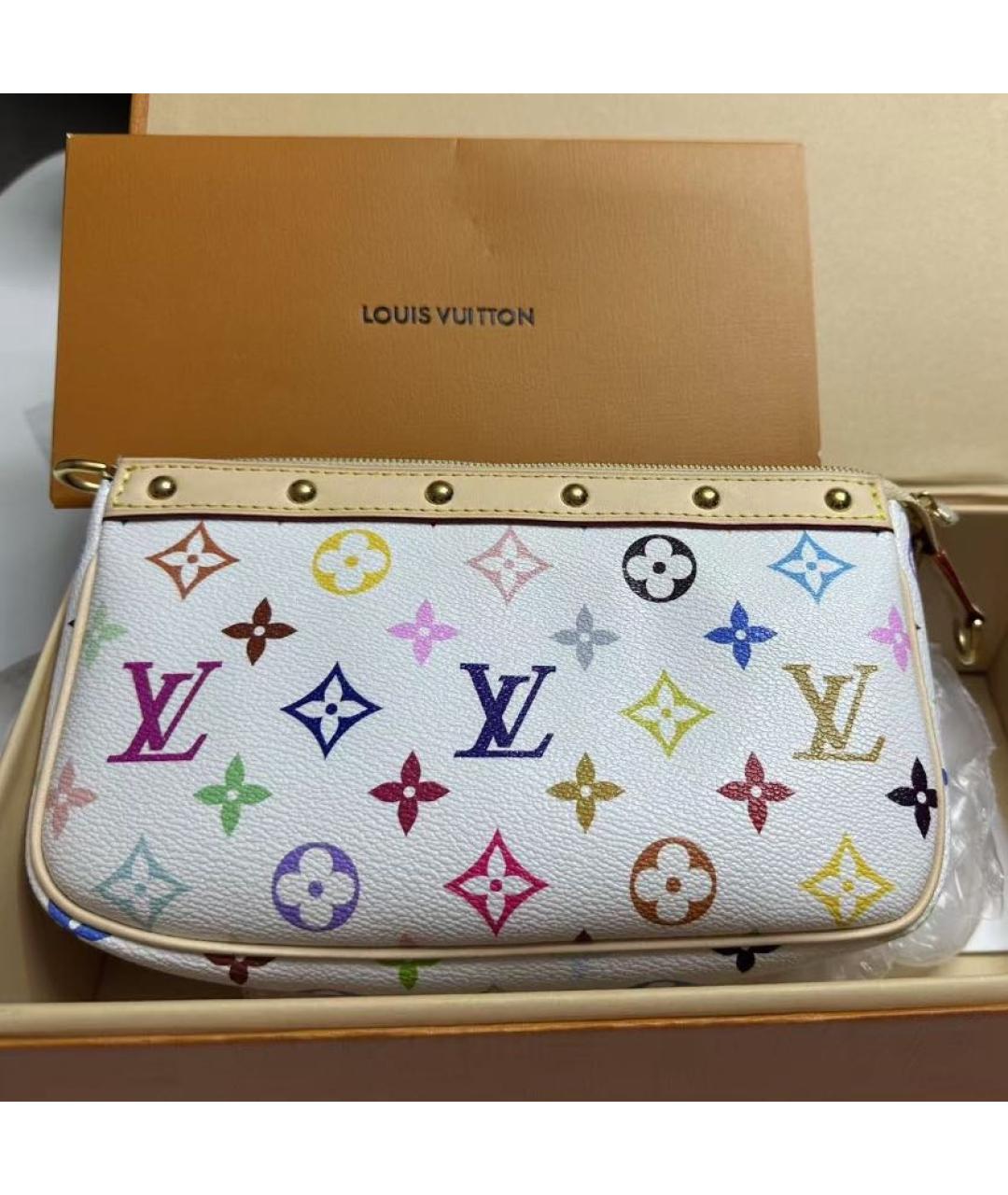 LOUIS VUITTON Белая сумка через плечо, фото 3