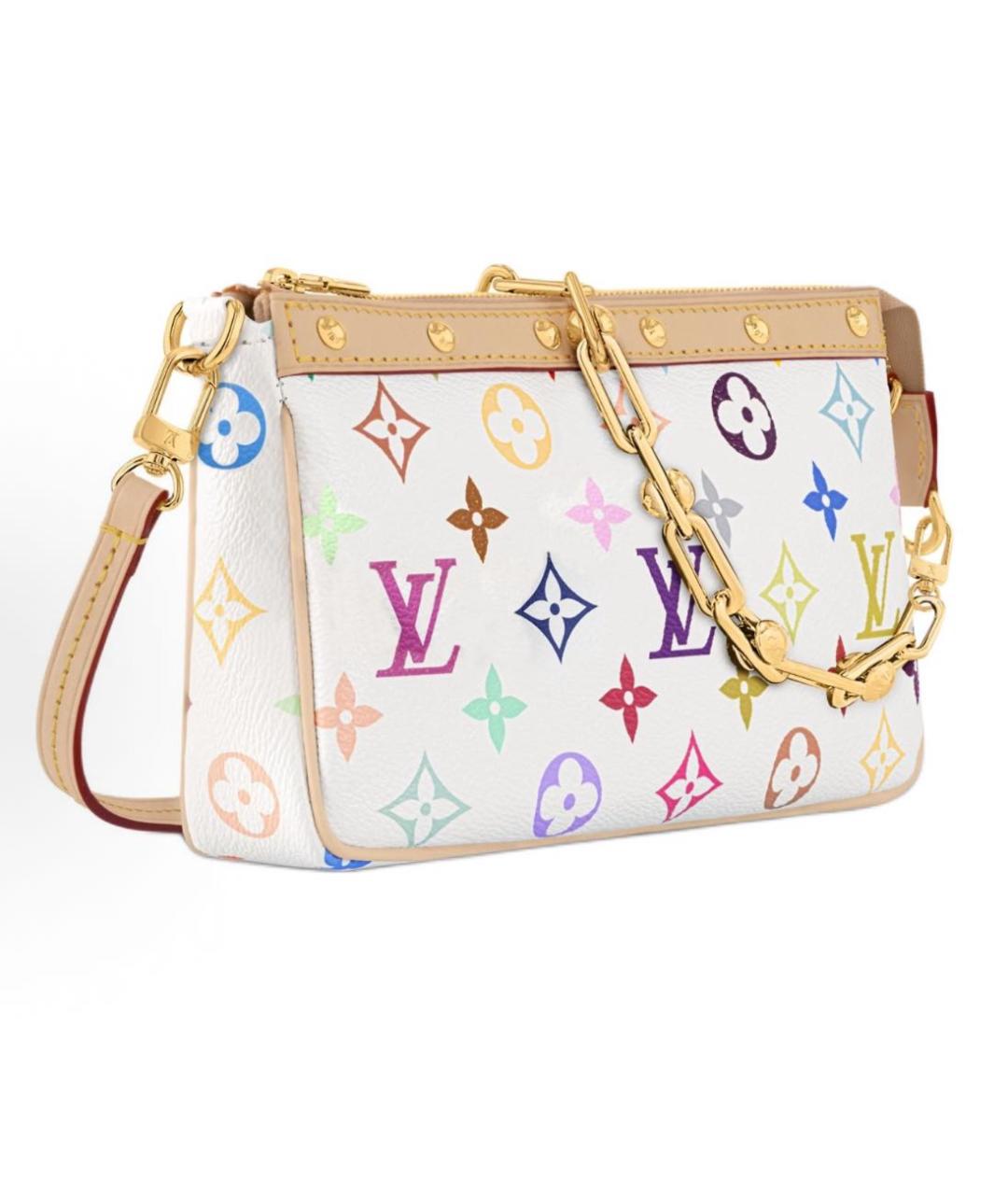 LOUIS VUITTON Белая сумка через плечо, фото 2