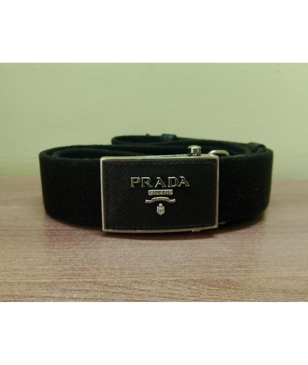 PRADA Черный ремень, фото 6