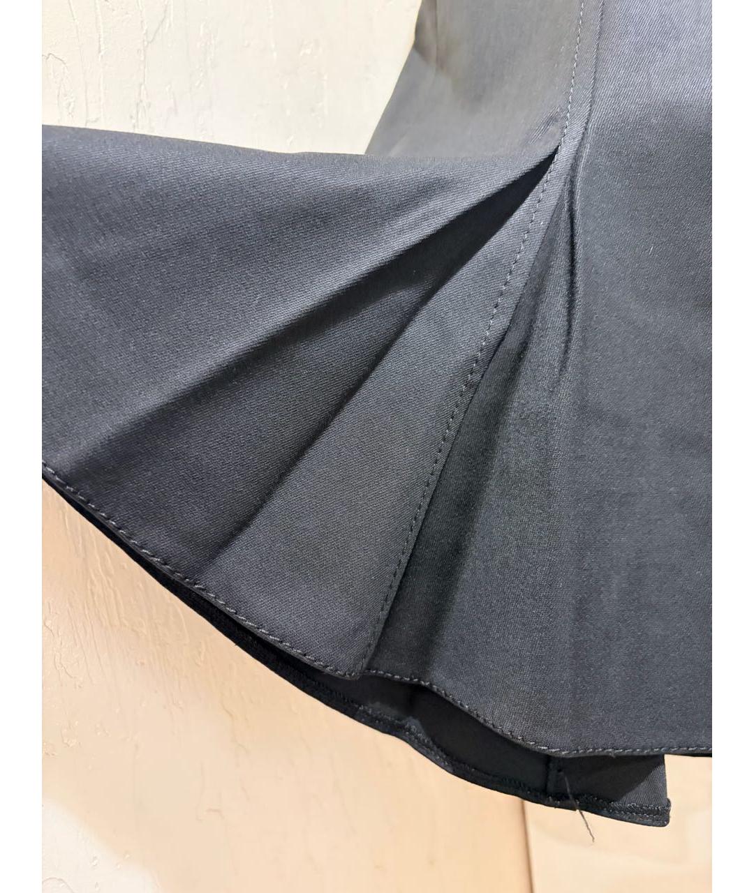 BLUMARINE Черная шерстяная юбка миди, фото 7