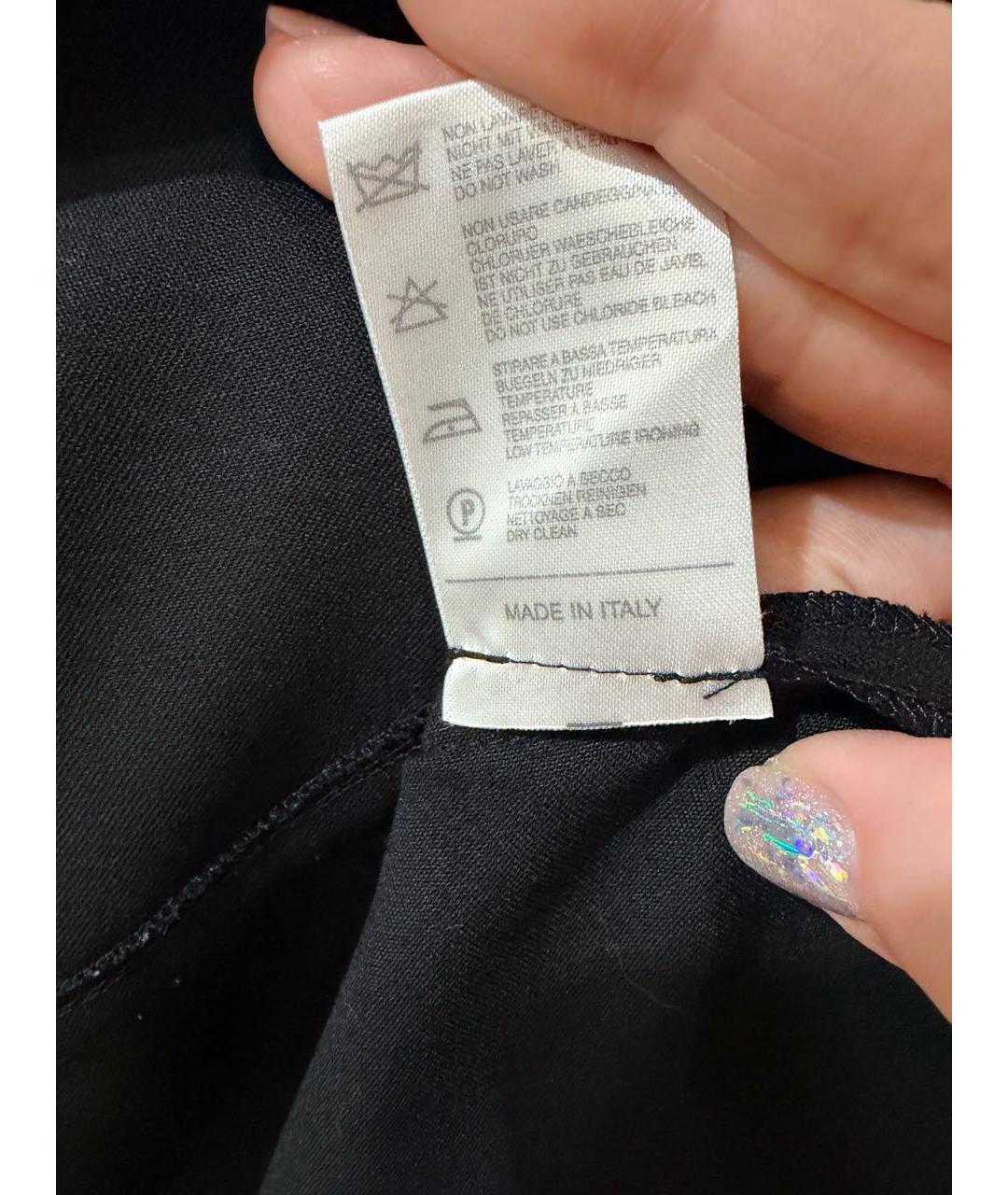 BLUMARINE Черная шерстяная юбка миди, фото 5