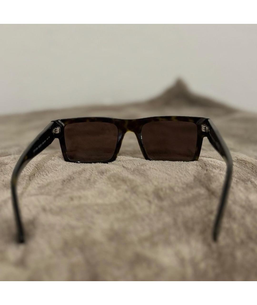 PRADA Коричневые пластиковые солнцезащитные очки, фото 6