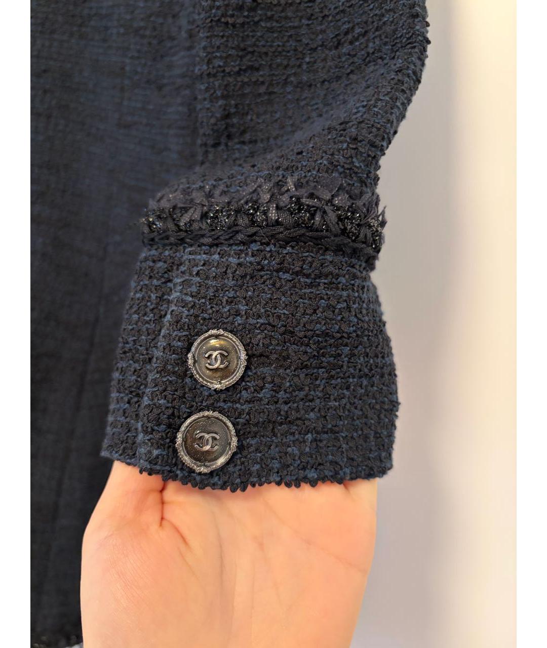 CHANEL Темно-синий жакет/пиджак, фото 7