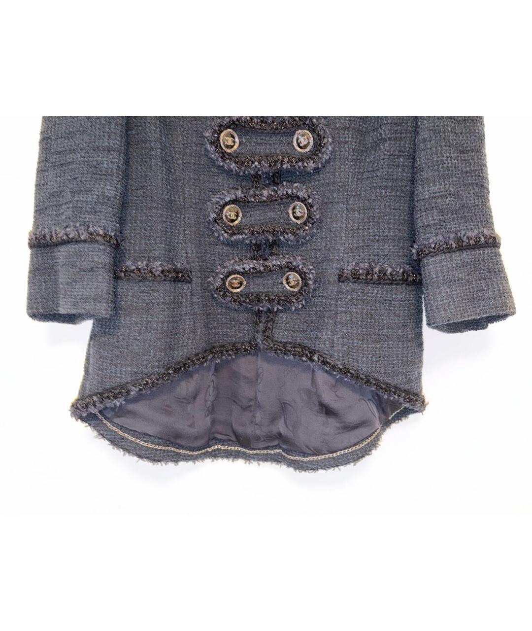 CHANEL Темно-синий жакет/пиджак, фото 4