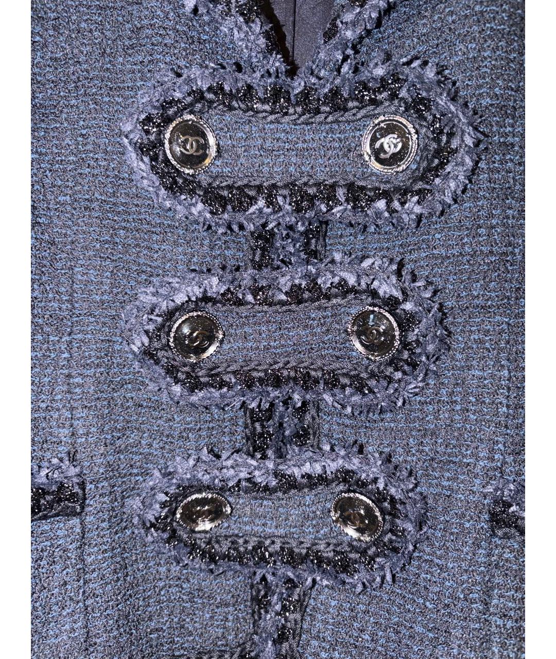 CHANEL Темно-синий жакет/пиджак, фото 2