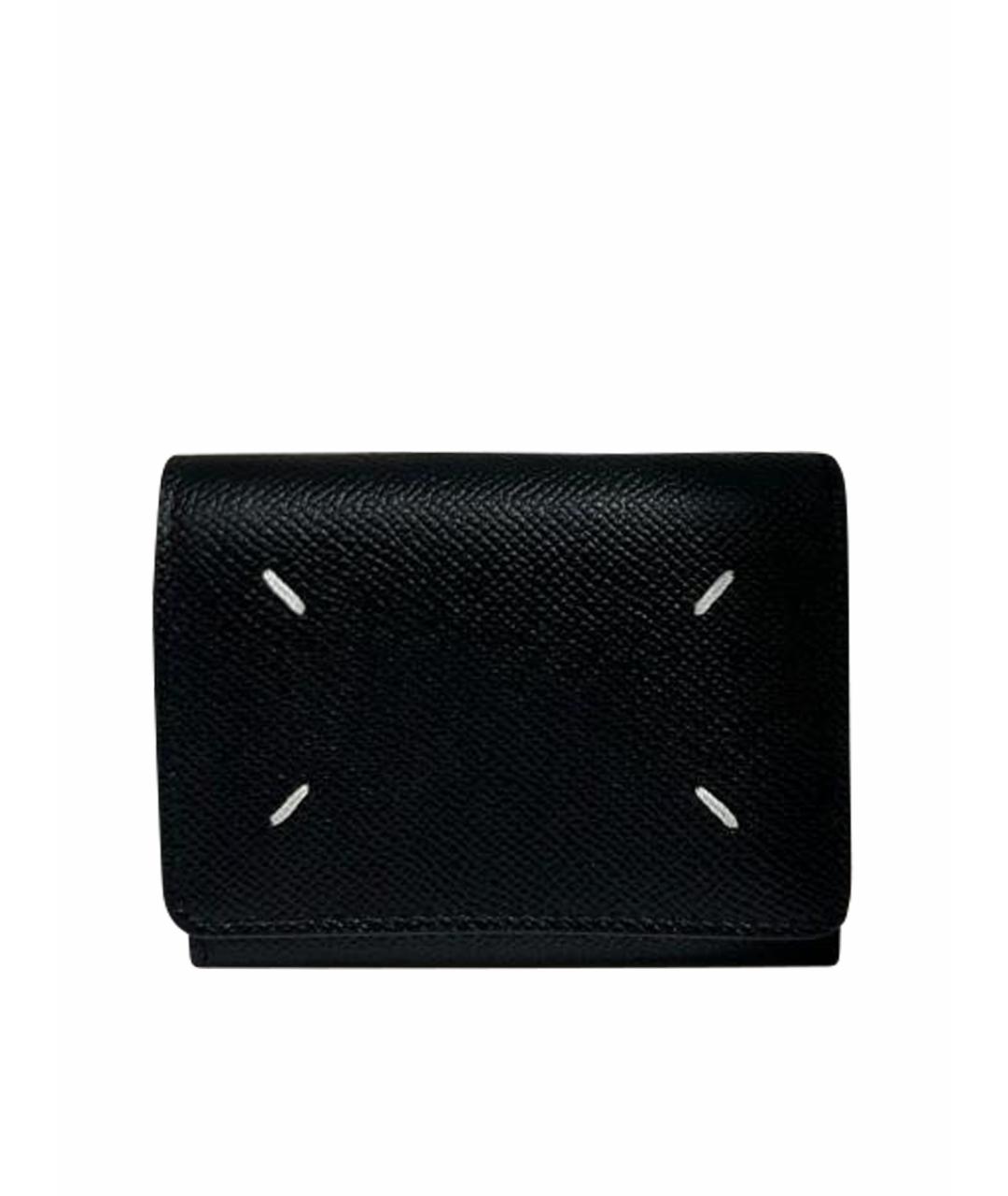 MAISON MARGIELA Черный кожаный кошелек, фото 1