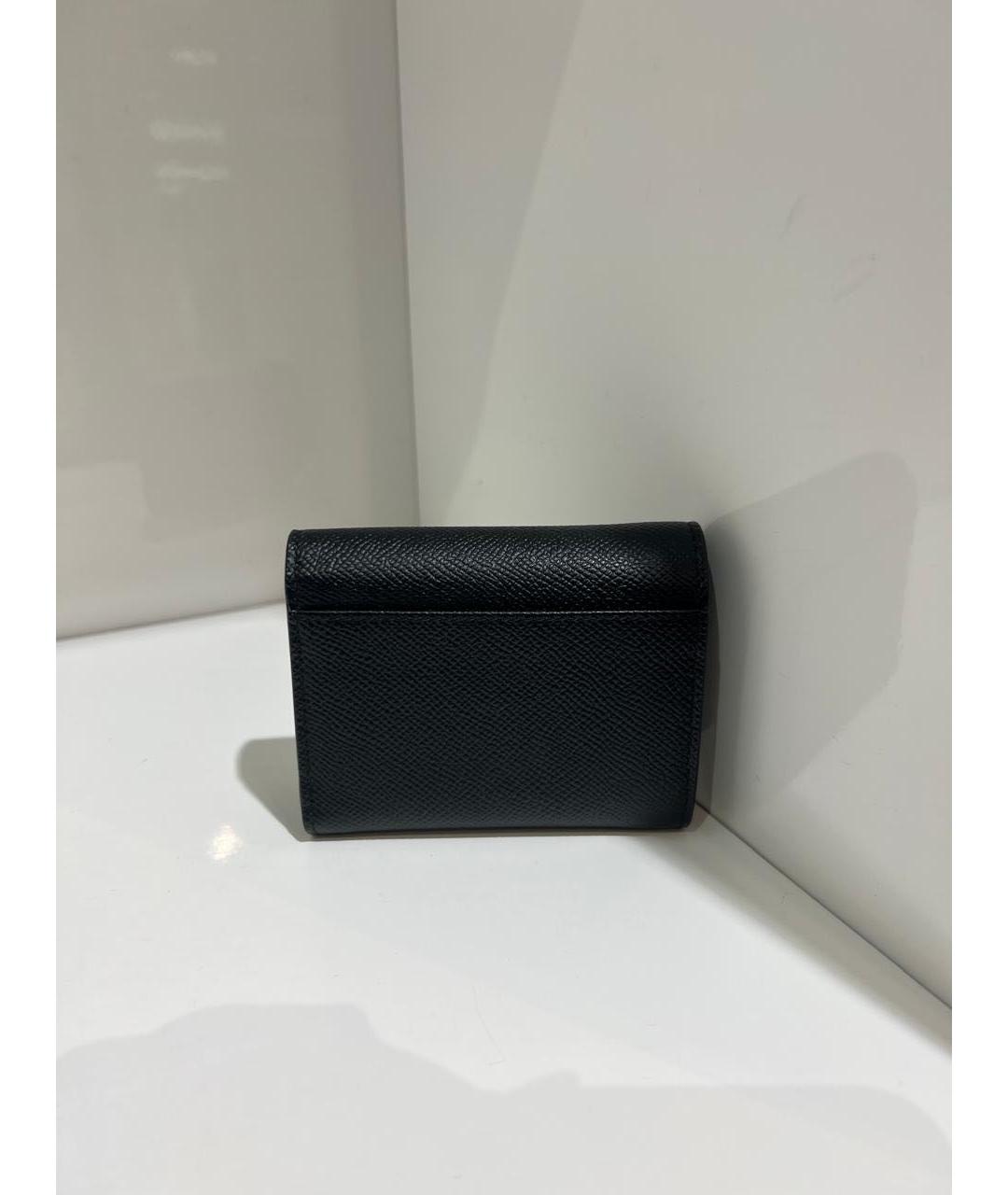 MAISON MARGIELA Черный кожаный кошелек, фото 2