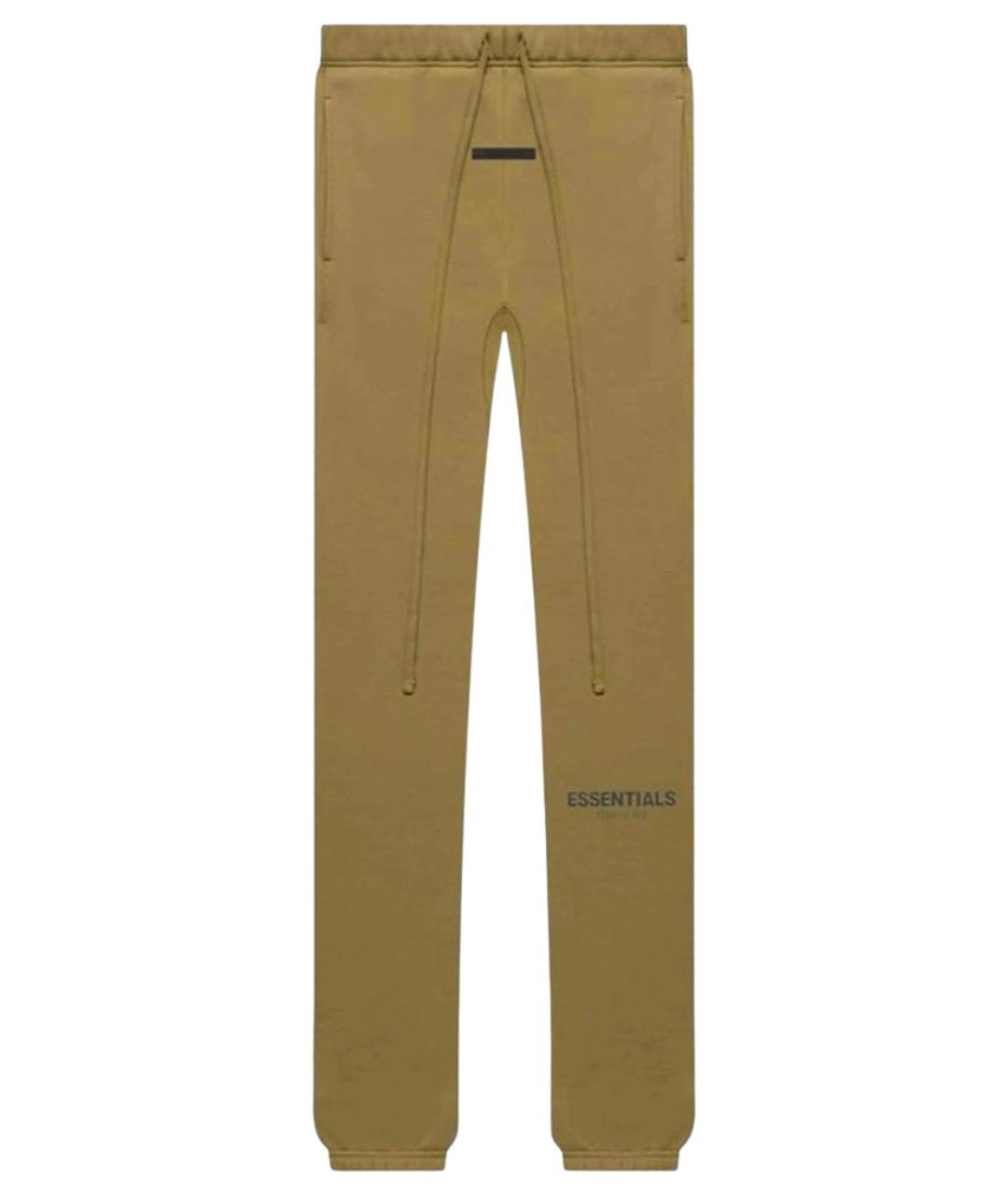 FEAR OF GOD ESSENTIALS Горчичные хлопковые повседневные брюки, фото 1
