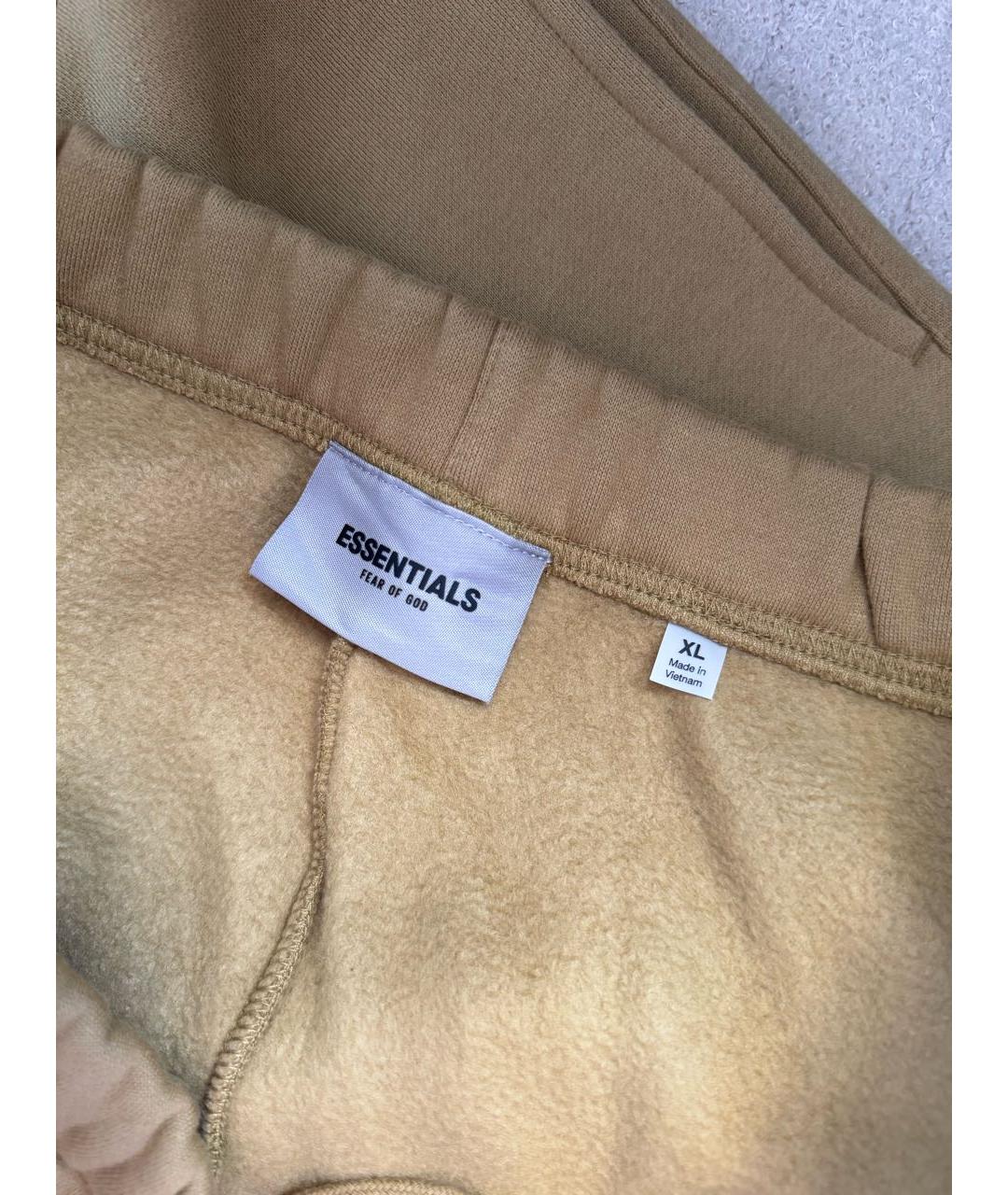 FEAR OF GOD ESSENTIALS Горчичные хлопковые повседневные брюки, фото 6