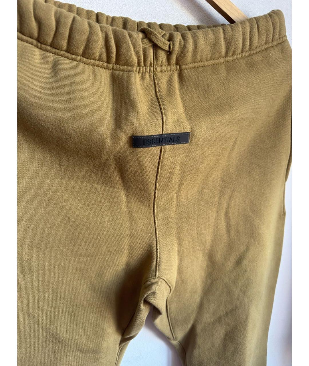 FEAR OF GOD ESSENTIALS Горчичные хлопковые повседневные брюки, фото 5