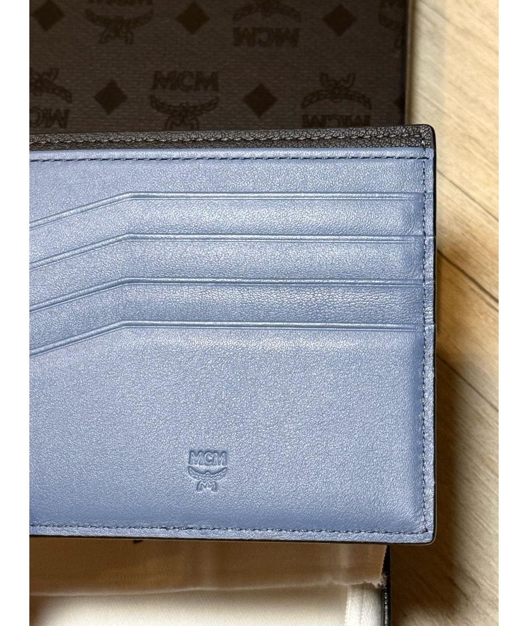 MCM Черный кожаный кошелек, фото 5
