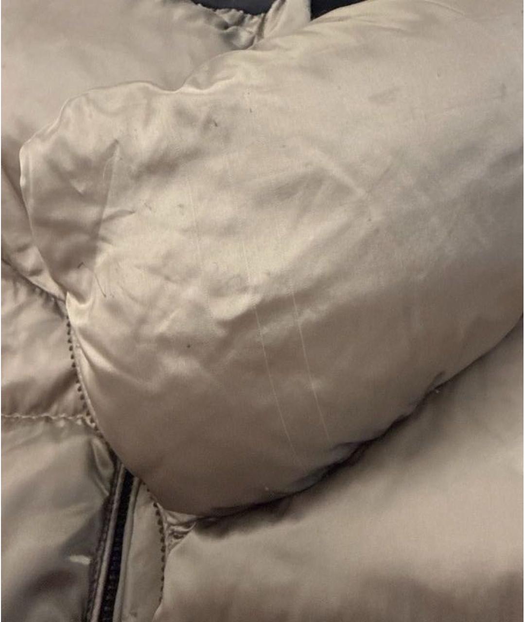 MONCLER Бежевый пуховик, фото 4