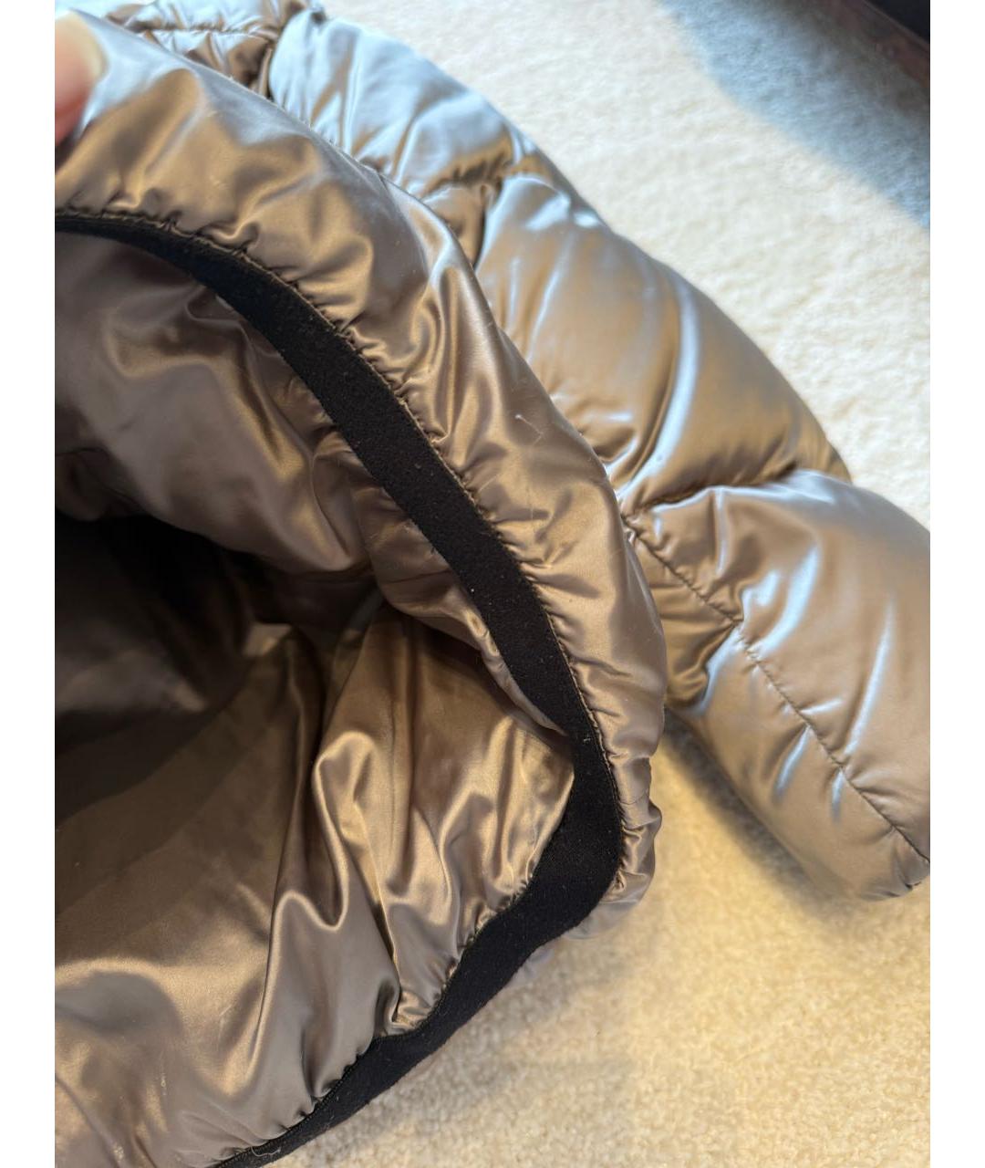 MONCLER Бежевый пуховик, фото 7
