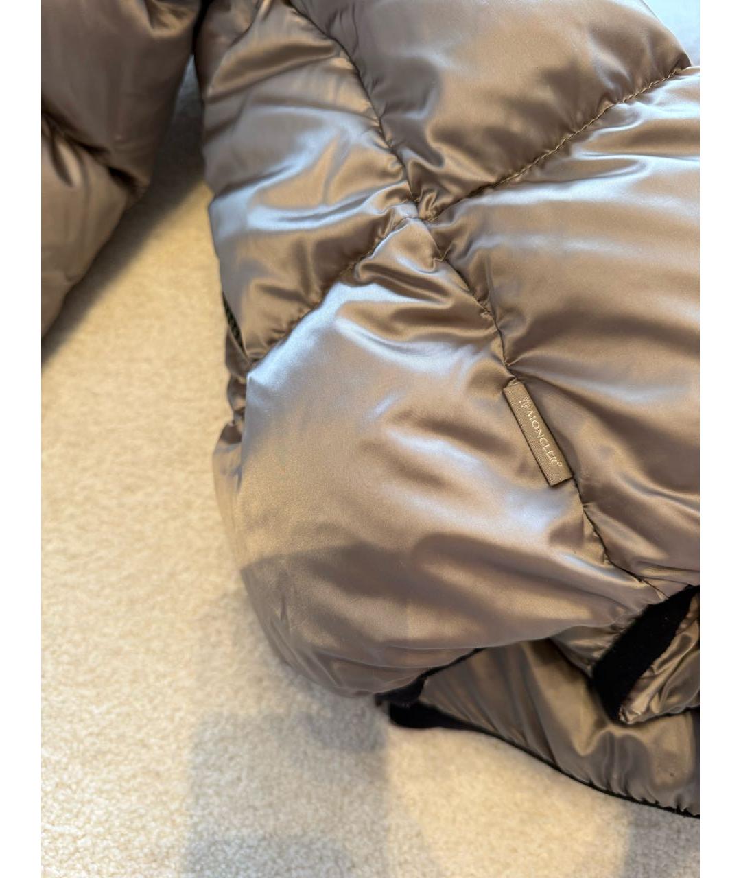 MONCLER Бежевый пуховик, фото 6