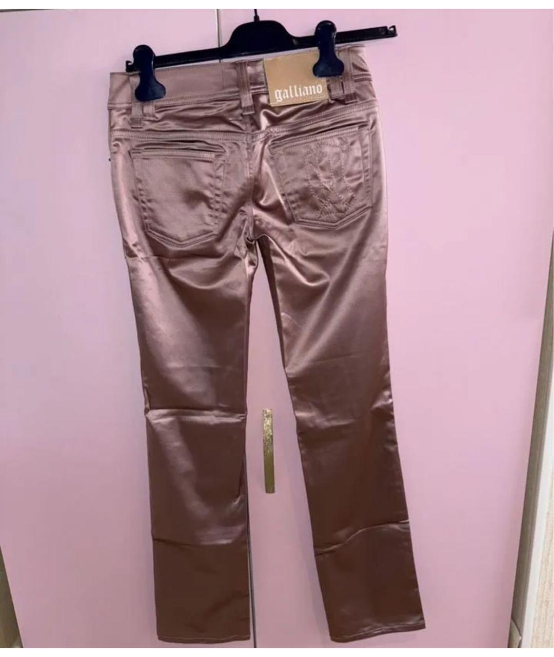 JOHN GALLIANO Розовые брюки узкие, фото 3