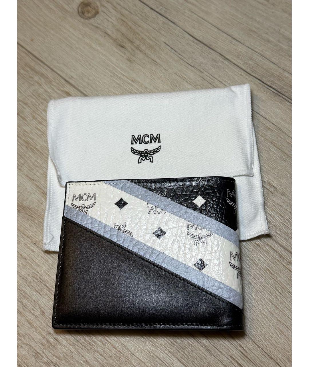 MCM Черный кожаный кошелек, фото 2