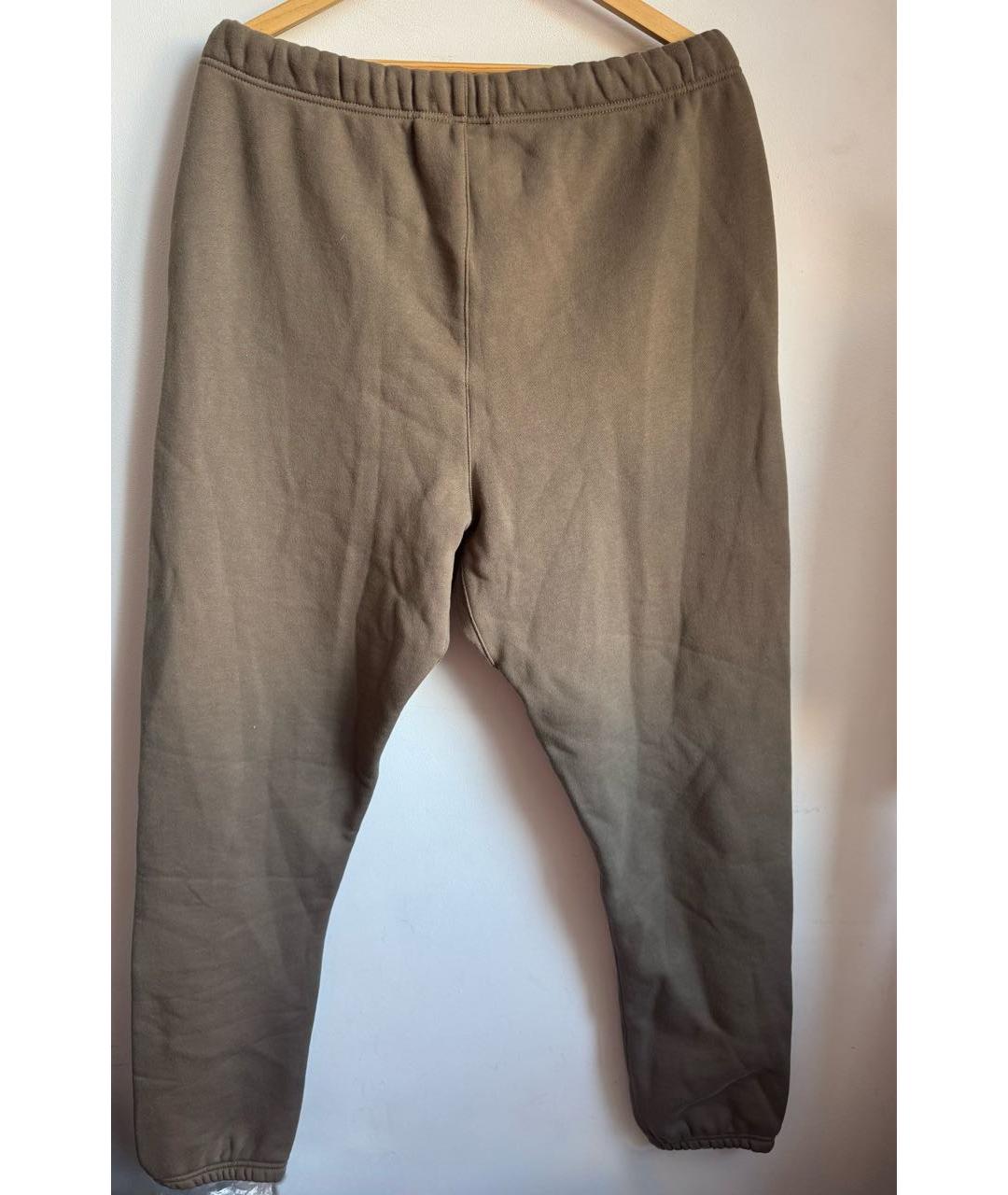 FEAR OF GOD ESSENTIALS Коричневые хлопковые повседневные брюки, фото 3