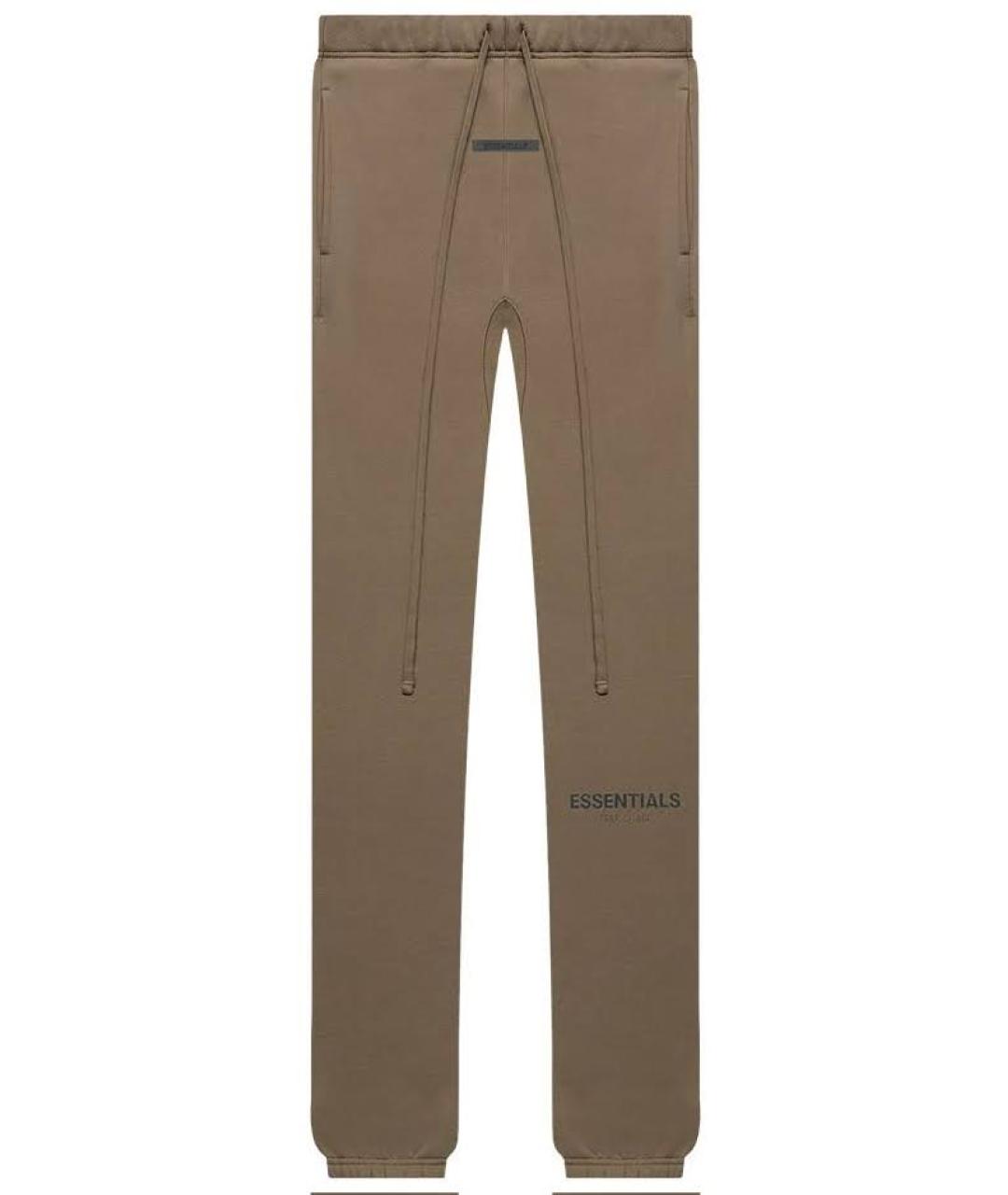 FEAR OF GOD ESSENTIALS Коричневые хлопковые повседневные брюки, фото 9