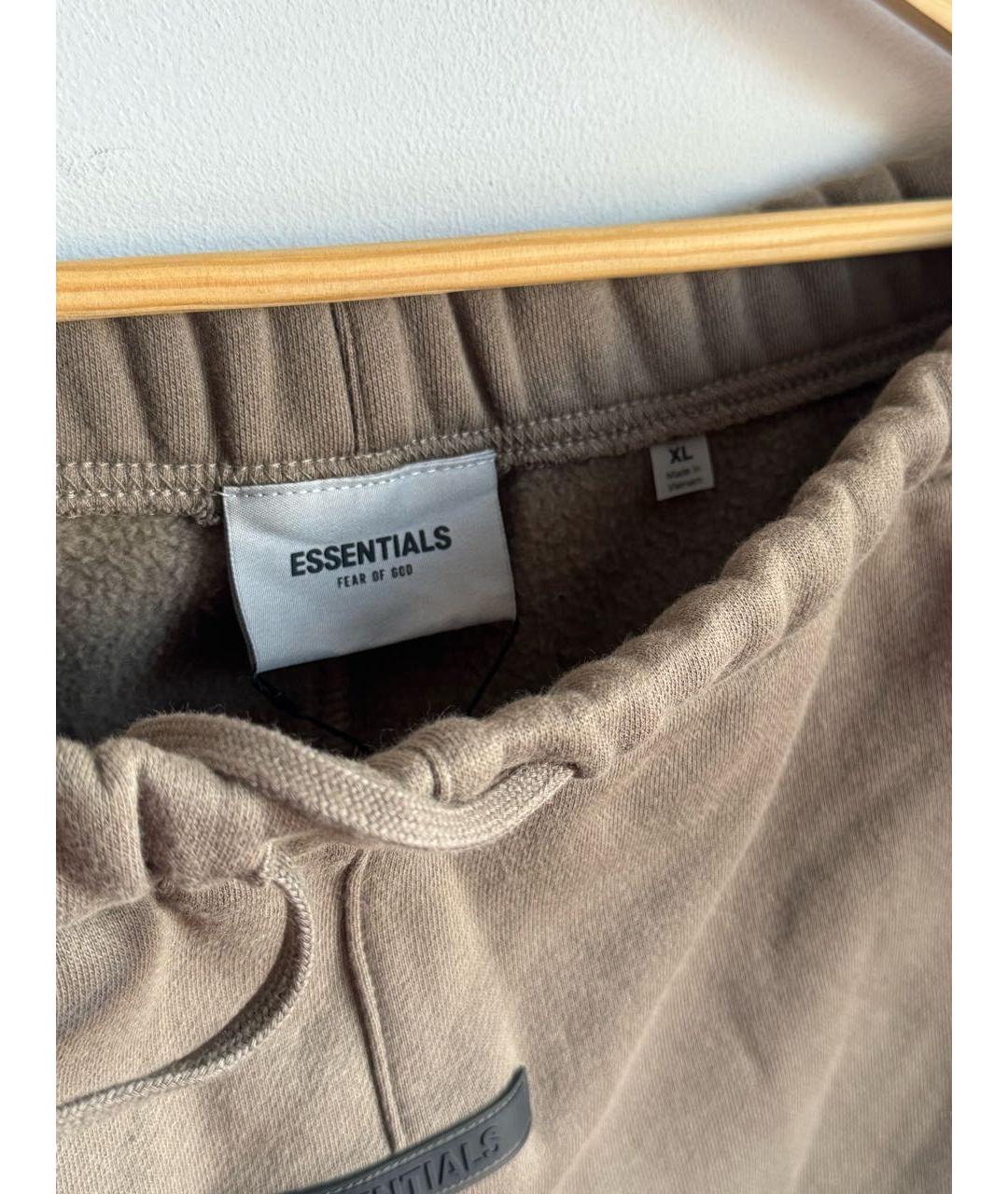 FEAR OF GOD ESSENTIALS Коричневые хлопковые повседневные брюки, фото 5