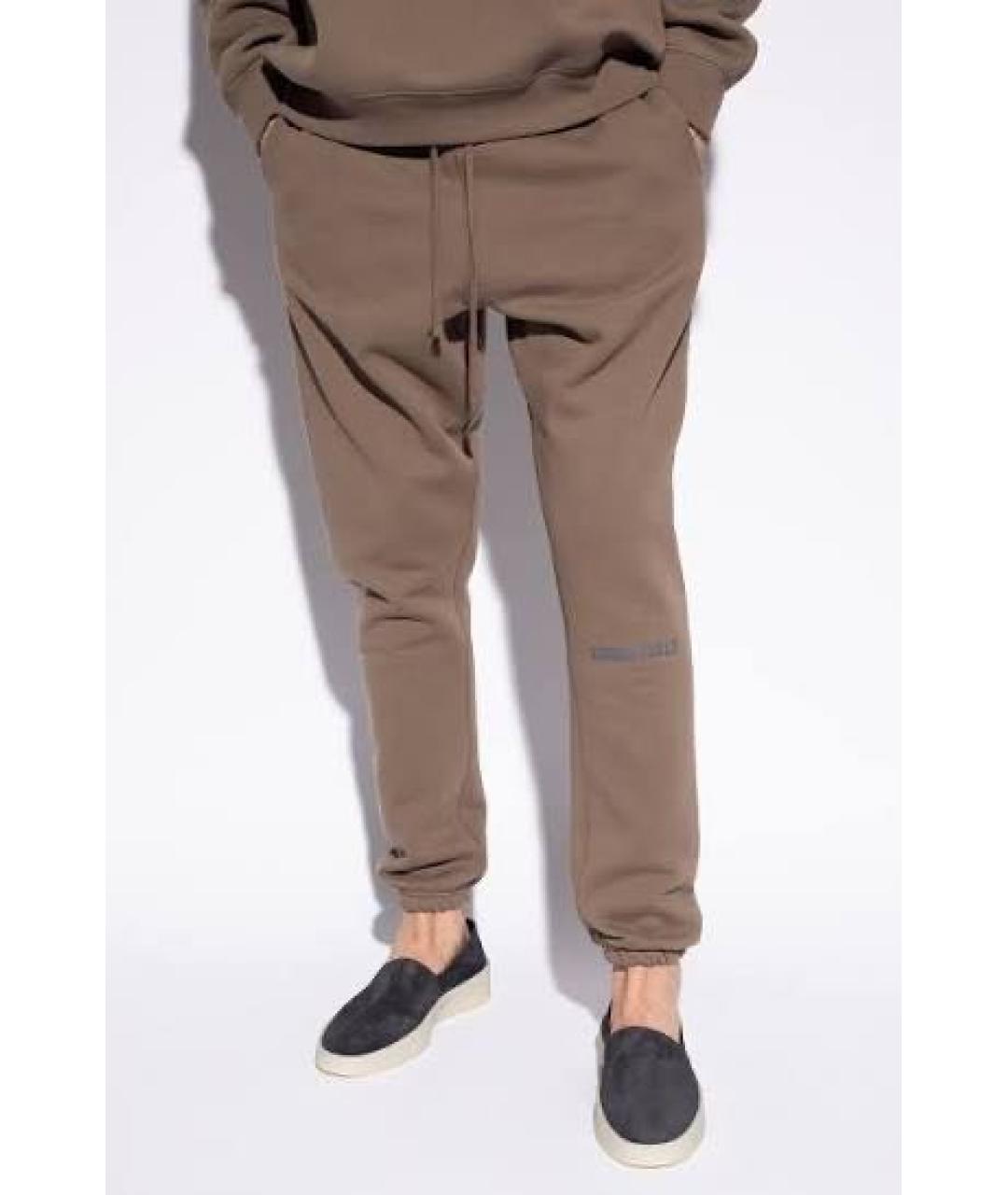 FEAR OF GOD ESSENTIALS Коричневые хлопковые повседневные брюки, фото 8