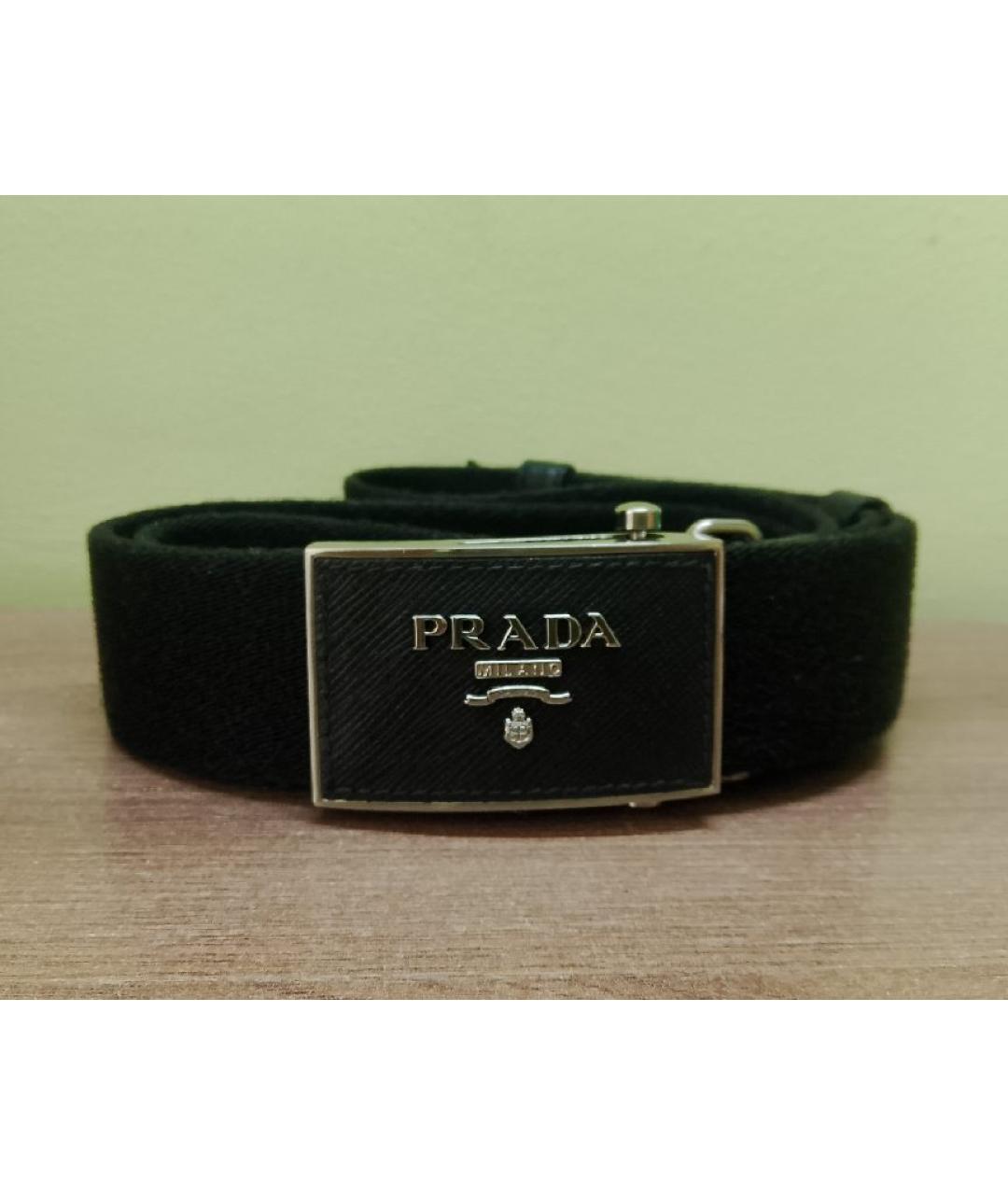 PRADA Черный ремень, фото 6