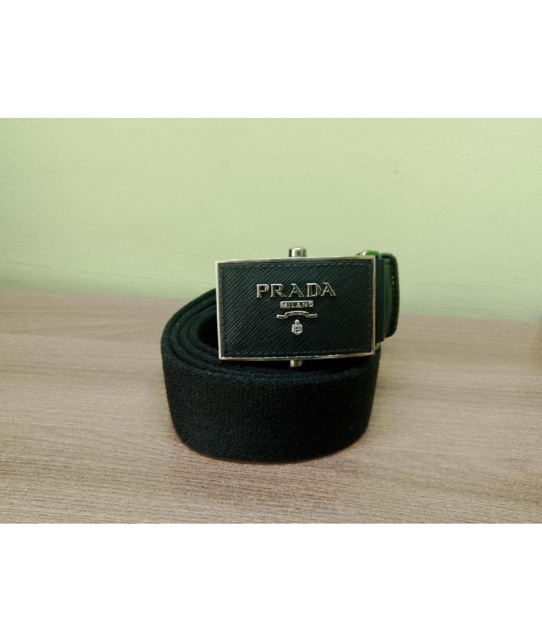 PRADA Черный ремень, фото 2