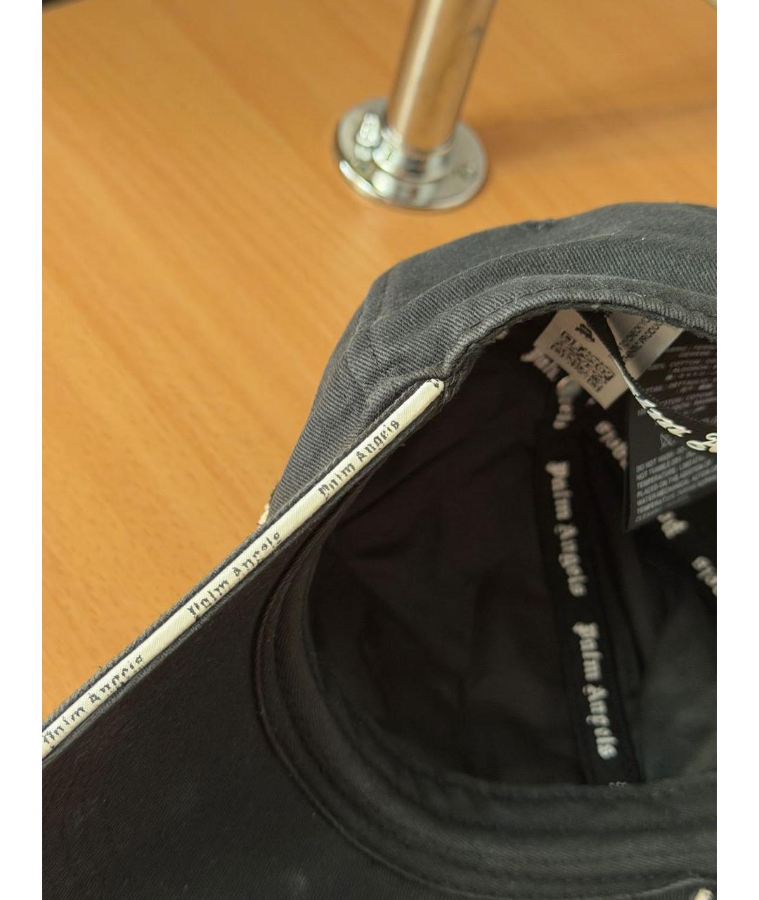 PALM ANGELS Черная хлопковая кепка/бейсболка, фото 5