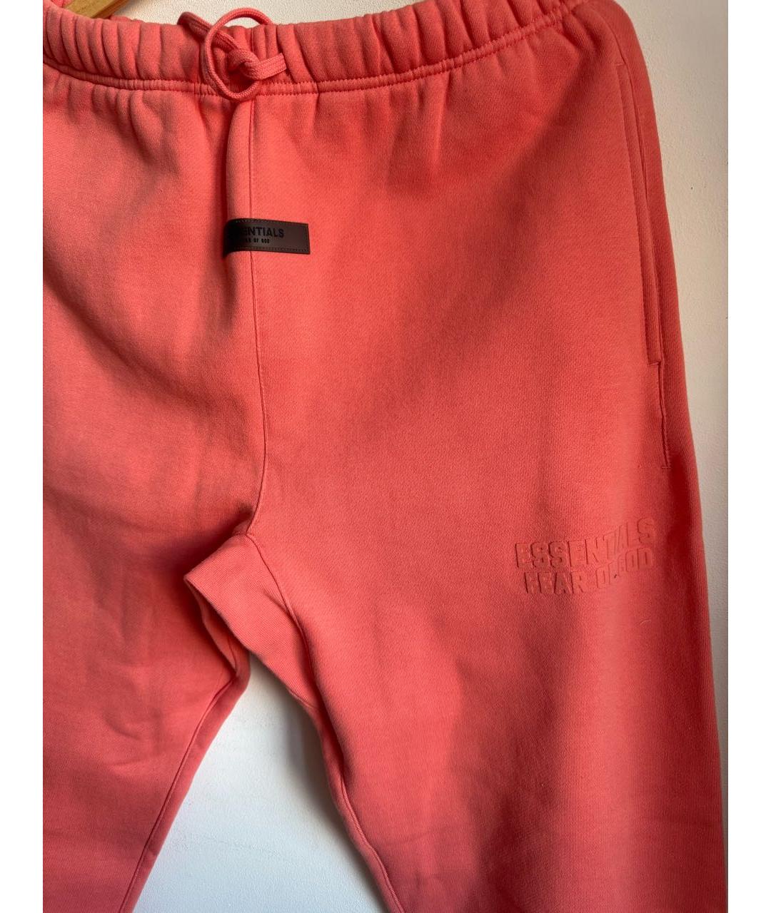 FEAR OF GOD ESSENTIALS Коралловые хлопковые повседневные брюки, фото 5