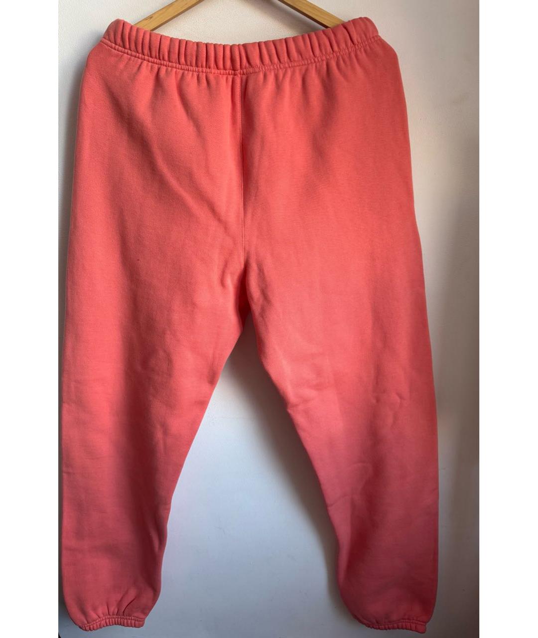FEAR OF GOD ESSENTIALS Коралловые хлопковые повседневные брюки, фото 3