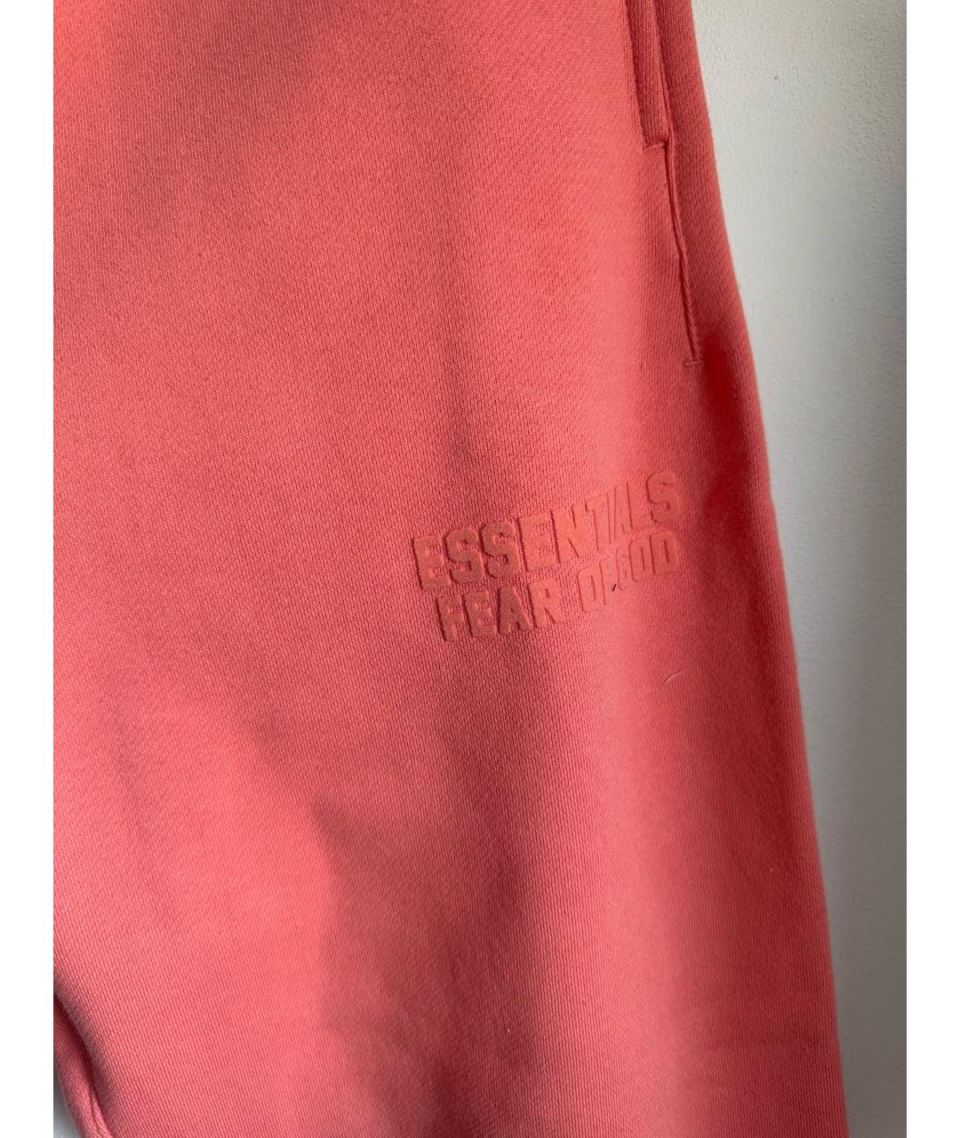 FEAR OF GOD ESSENTIALS Коралловые хлопковые повседневные брюки, фото 4