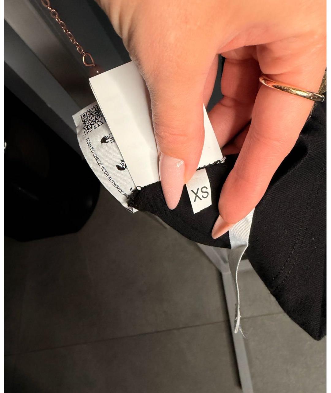 OFF-WHITE Черная хлопковая футболка, фото 4