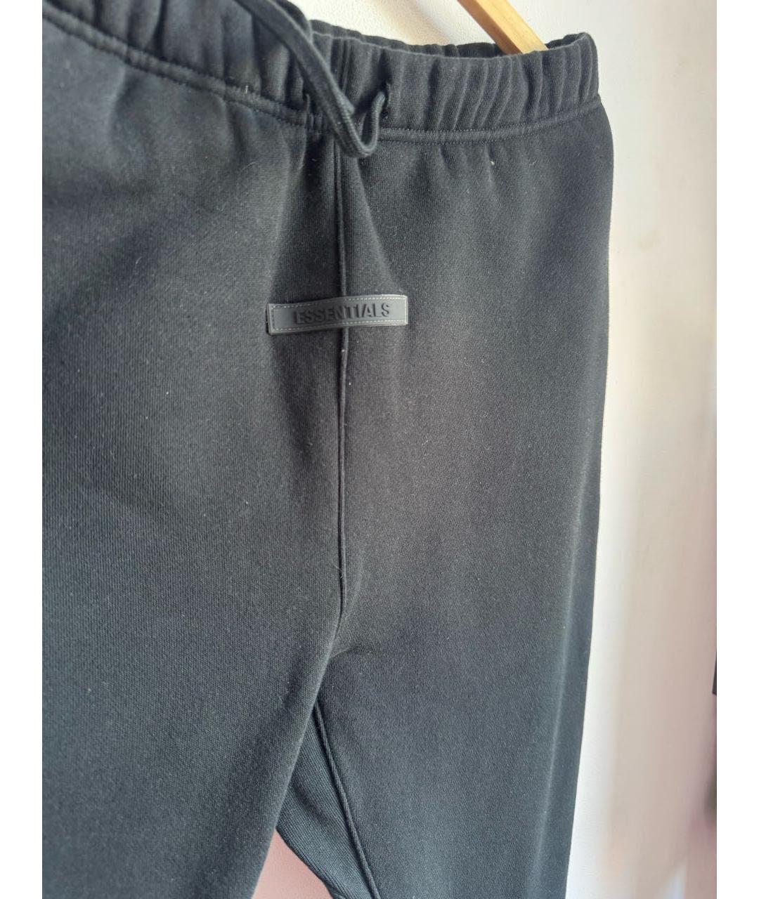 FEAR OF GOD ESSENTIALS Черные хлопковые повседневные брюки, фото 5