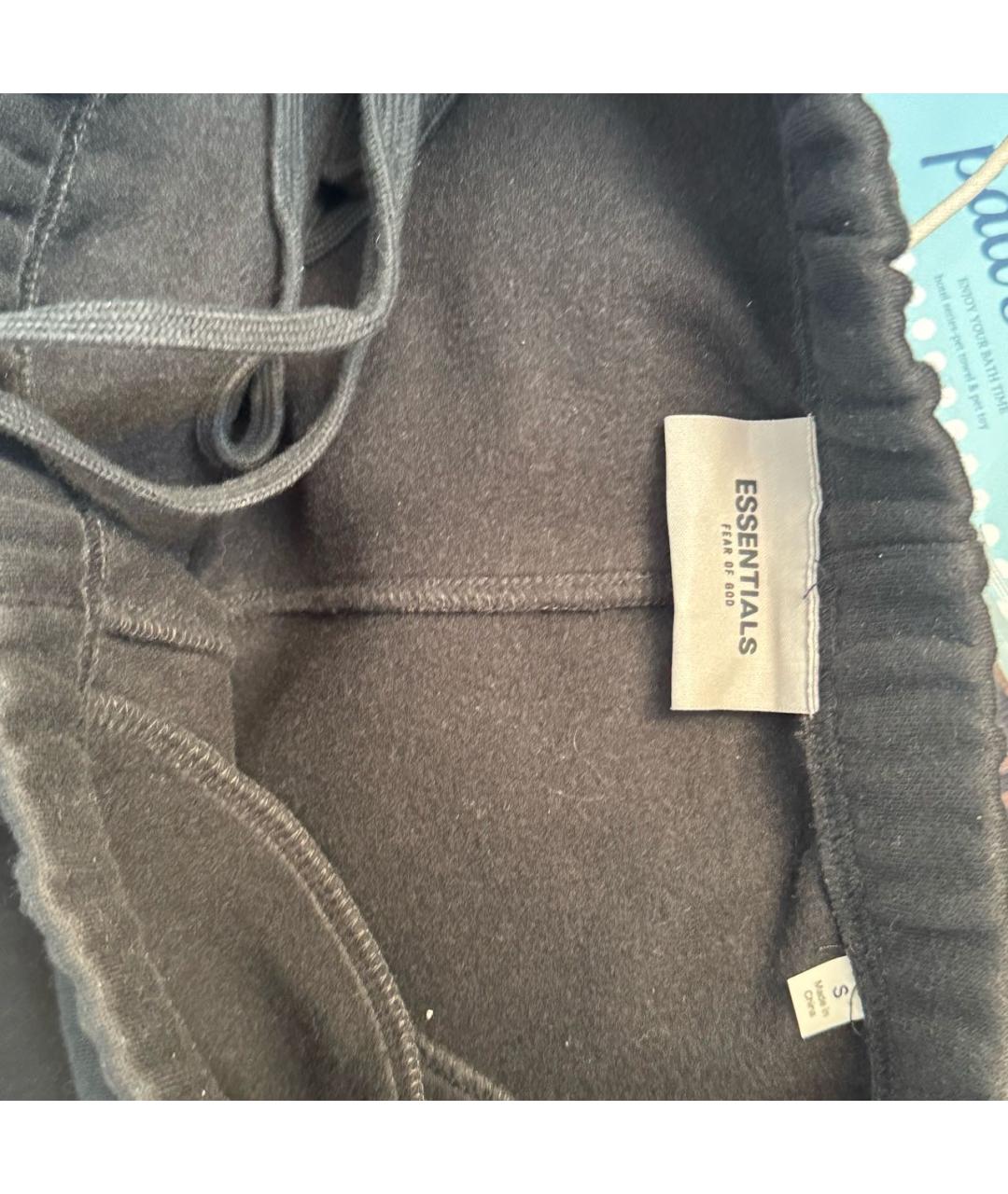 FEAR OF GOD ESSENTIALS Черные хлопковые повседневные брюки, фото 6