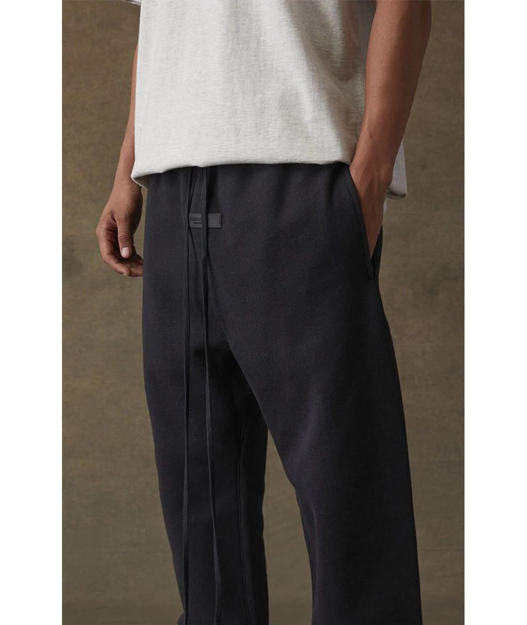 FEAR OF GOD ESSENTIALS Черные хлопковые повседневные брюки, фото 7