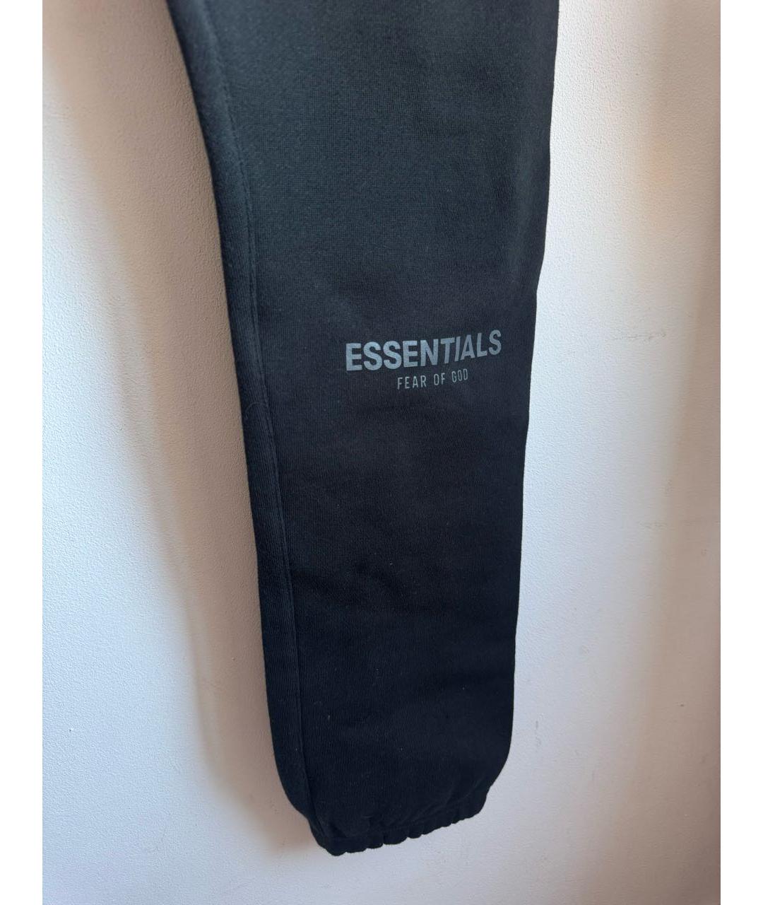 FEAR OF GOD ESSENTIALS Черные хлопковые повседневные брюки, фото 4