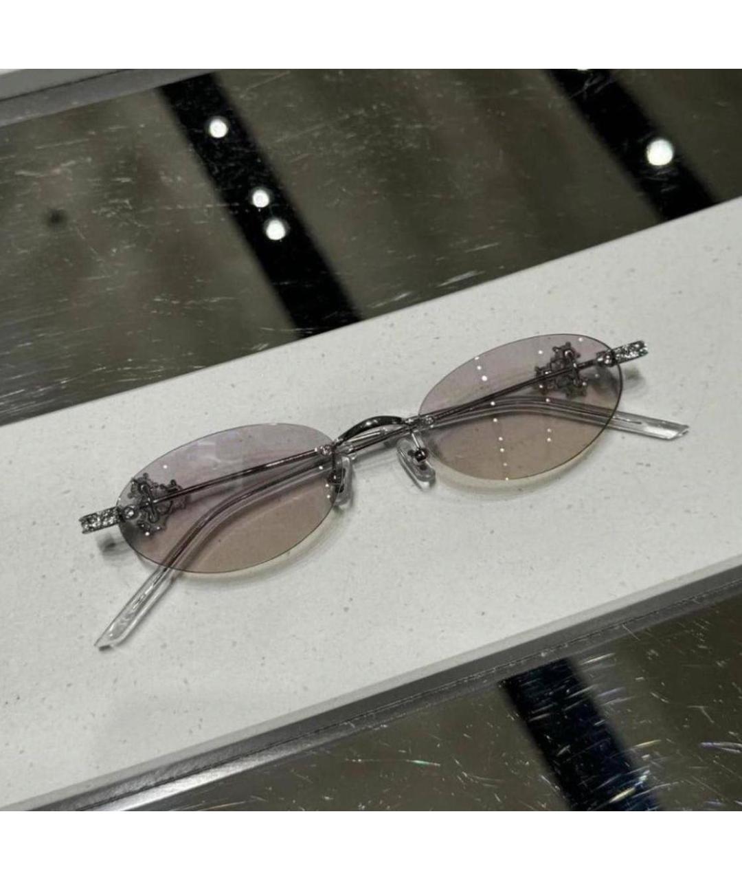 GENTLE MONSTER Бежевые металлические солнцезащитные очки, фото 4