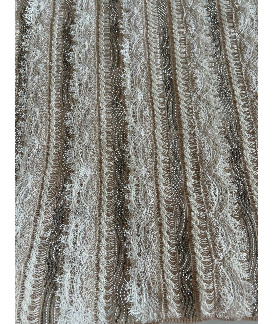 ERMANNO SCERVINO Бежевый кашемировый джемпер / свитер, фото 5