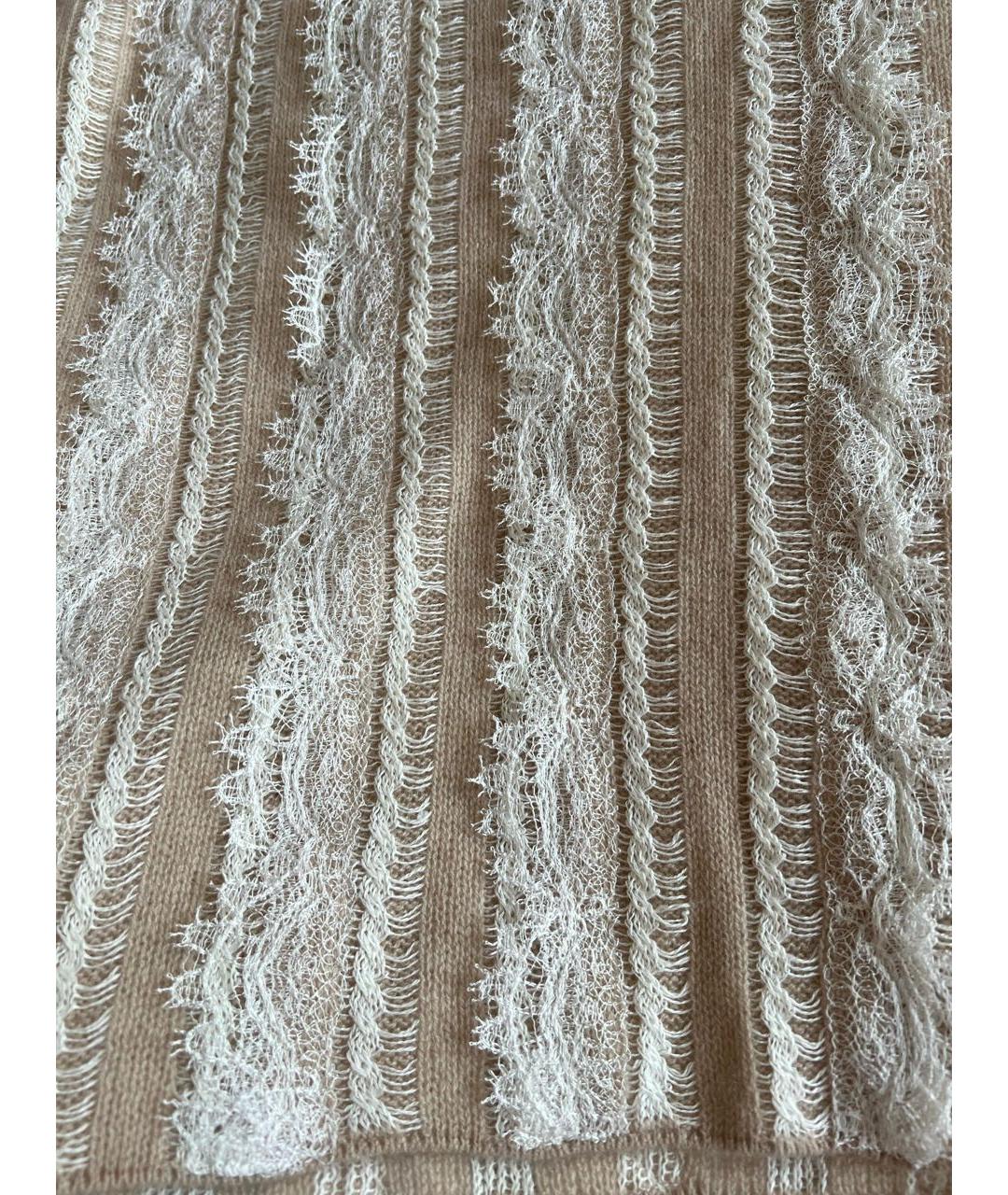 ERMANNO SCERVINO Бежевый кашемировый джемпер / свитер, фото 8