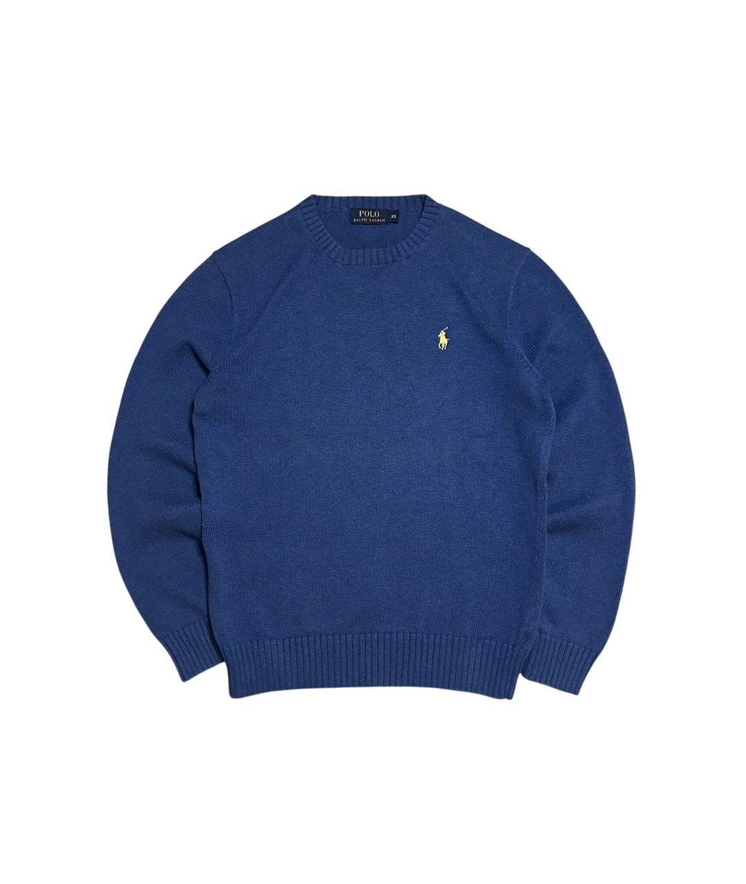 POLO RALPH LAUREN Синий хлопковый джемпер / свитер, фото 7