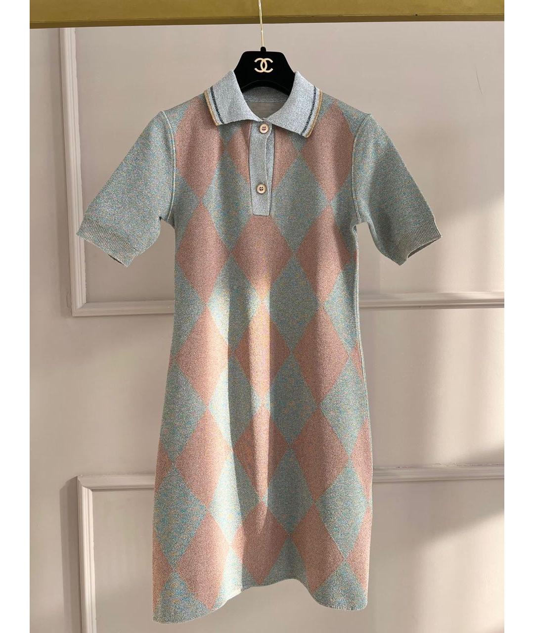 FENDI Бежевое повседневное платье, фото 6