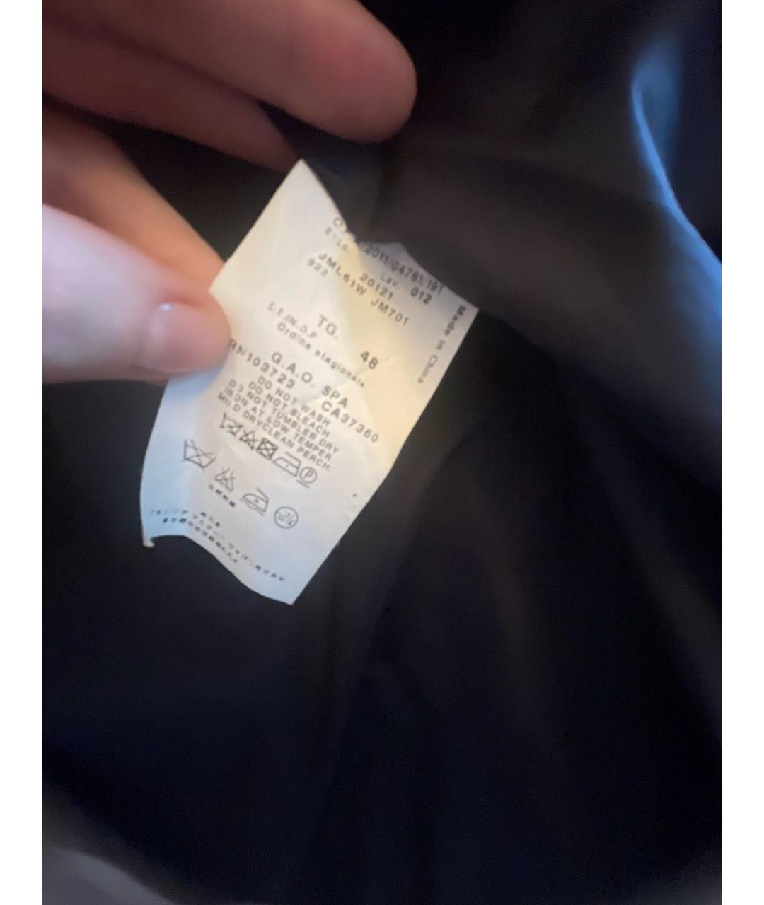 ARMANI COLLEZIONI Черный полиэстеровый тренч/плащ, фото 4