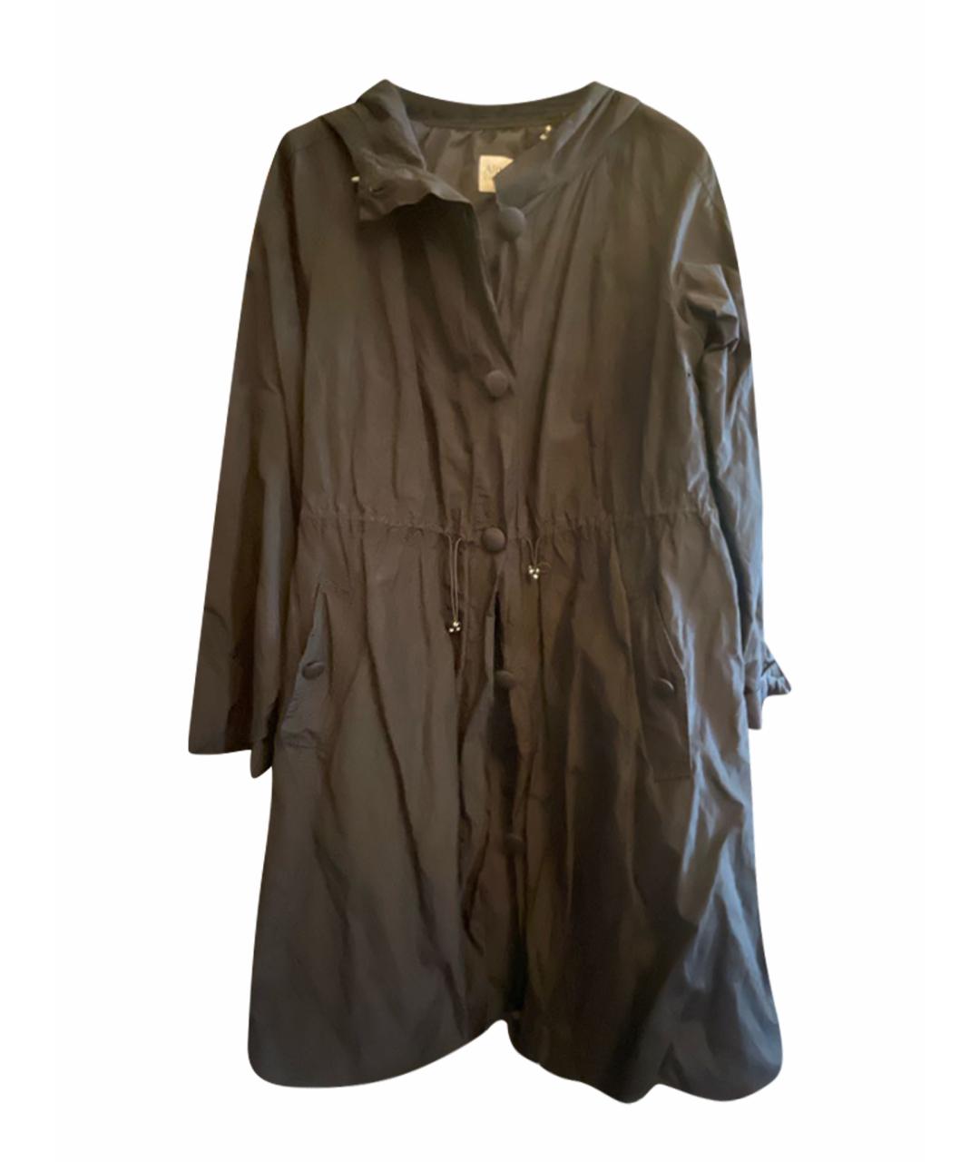 ARMANI COLLEZIONI Черный полиэстеровый тренч/плащ, фото 1