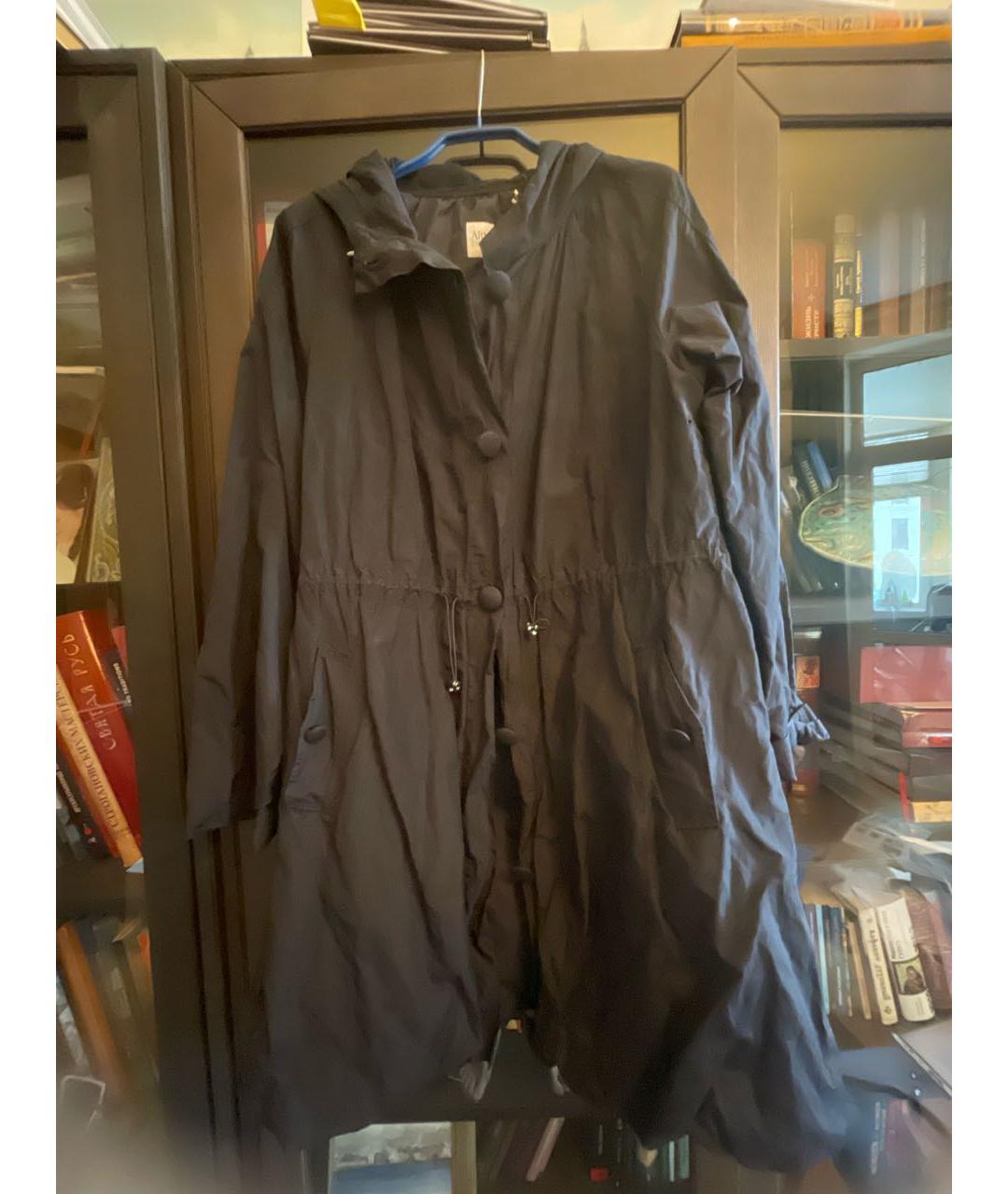 ARMANI COLLEZIONI Черный полиэстеровый тренч/плащ, фото 7